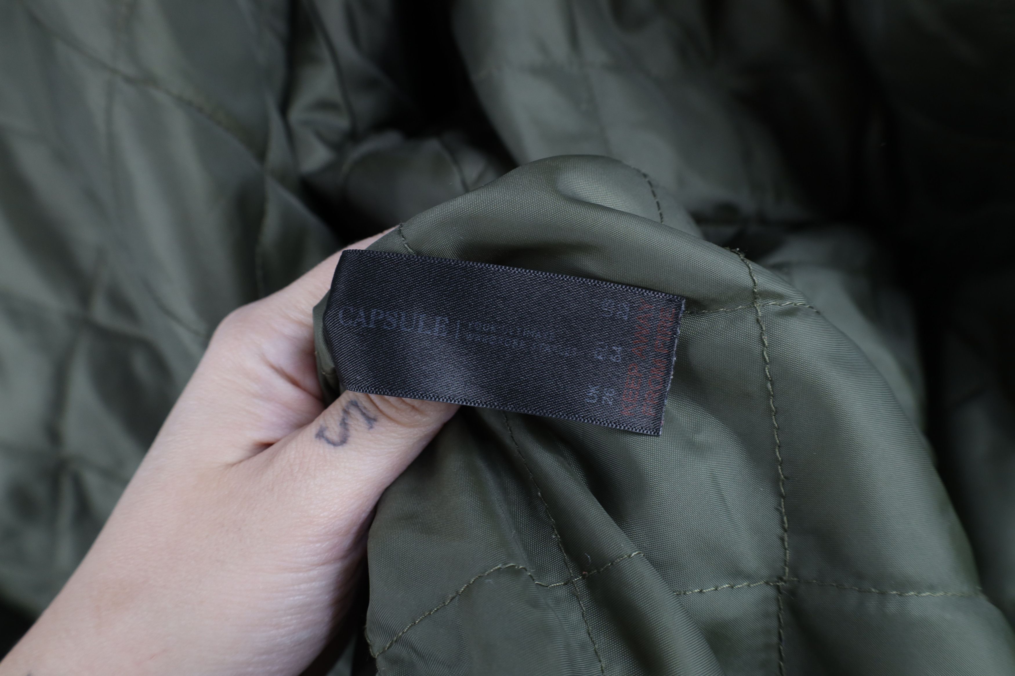 Vintage Vintage 90s Streetwear Style Quilted Hooded Field Jacket Size 3XL / US 20-22 - 10 Thumbnail