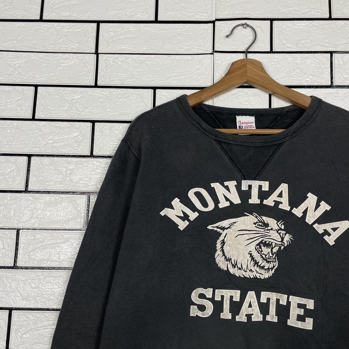 Champion Champion Running Man Montana State Sweatshirt Size US L / EU 52-54 / 3 - 6 Thumbnail