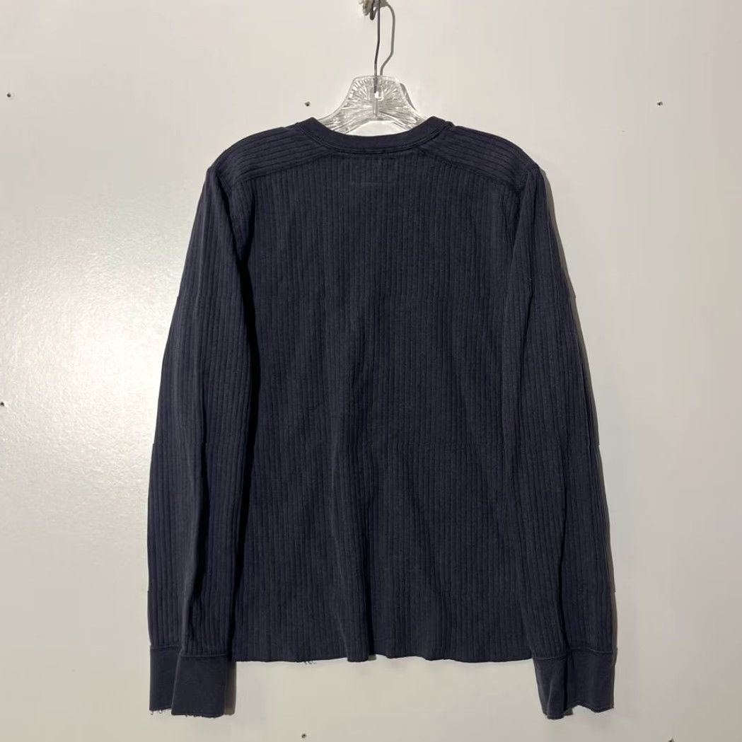 Abercrombie & Fitch Abercrombie & Fitch Mens Muscle Fit Ribbed Long Sleeve Shirt Blue L AF92 Size US L / EU 52-54 / 3 - 4 Thumbnail