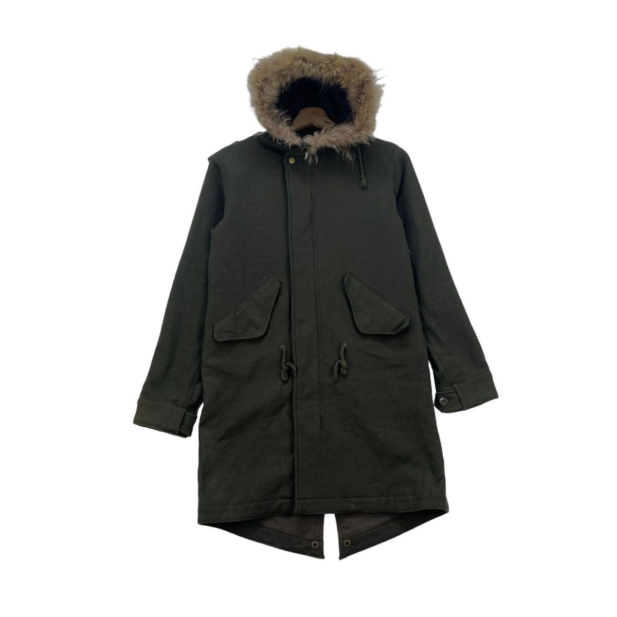 Beams Plus Japanese Brand Beams Parka Faux Fur Hoodie Jacket Size US S / EU 44-46 / 1 - 1 Thumbnail
