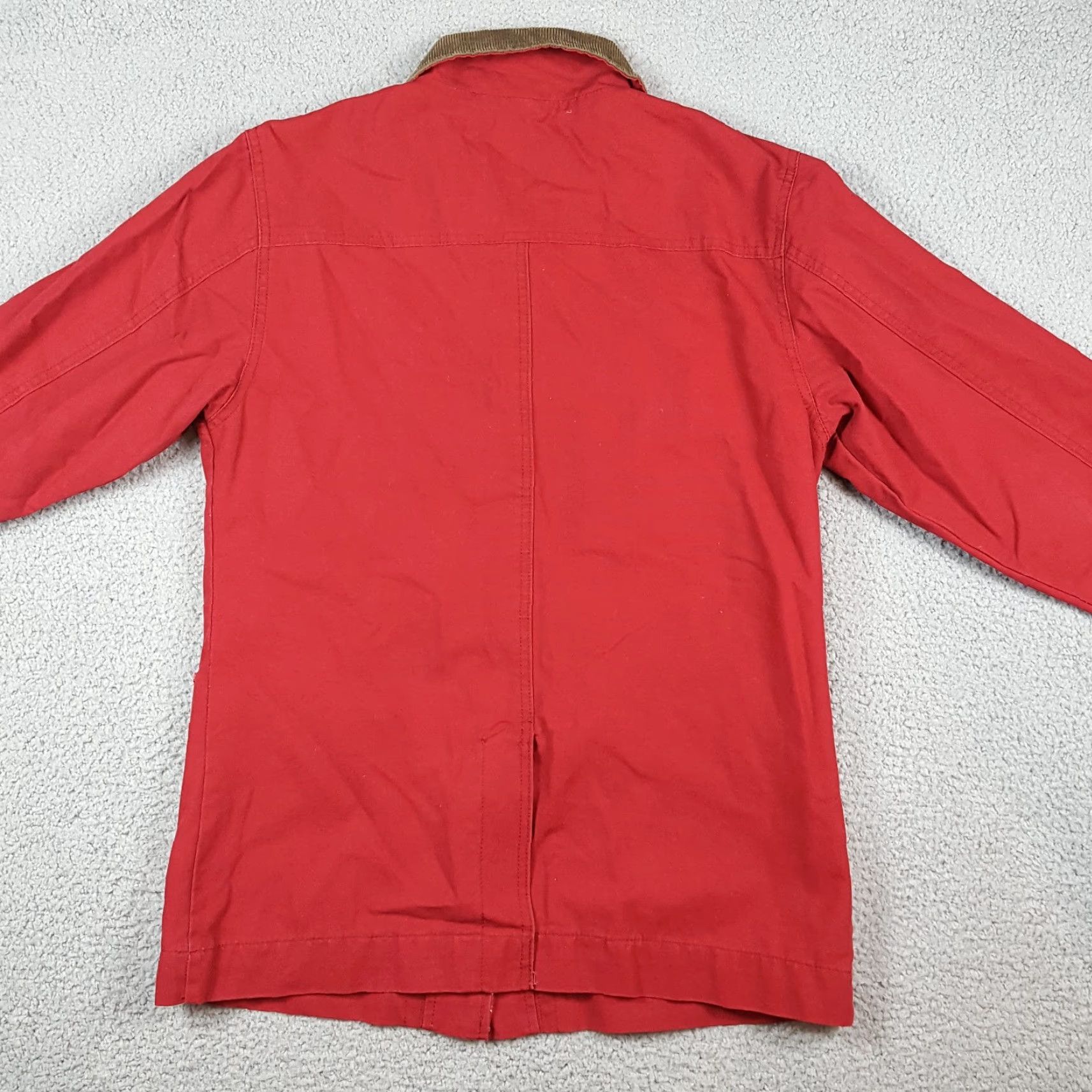 Vintage VINTAGE Cabela's Red Canvas Barn Coat Corduroy Collar Women's M Jacket Women's M Red Canvas Barn Coat Work Jacket VTG Size M / US 6-8 / IT 42-44 - 4 Thumbnail