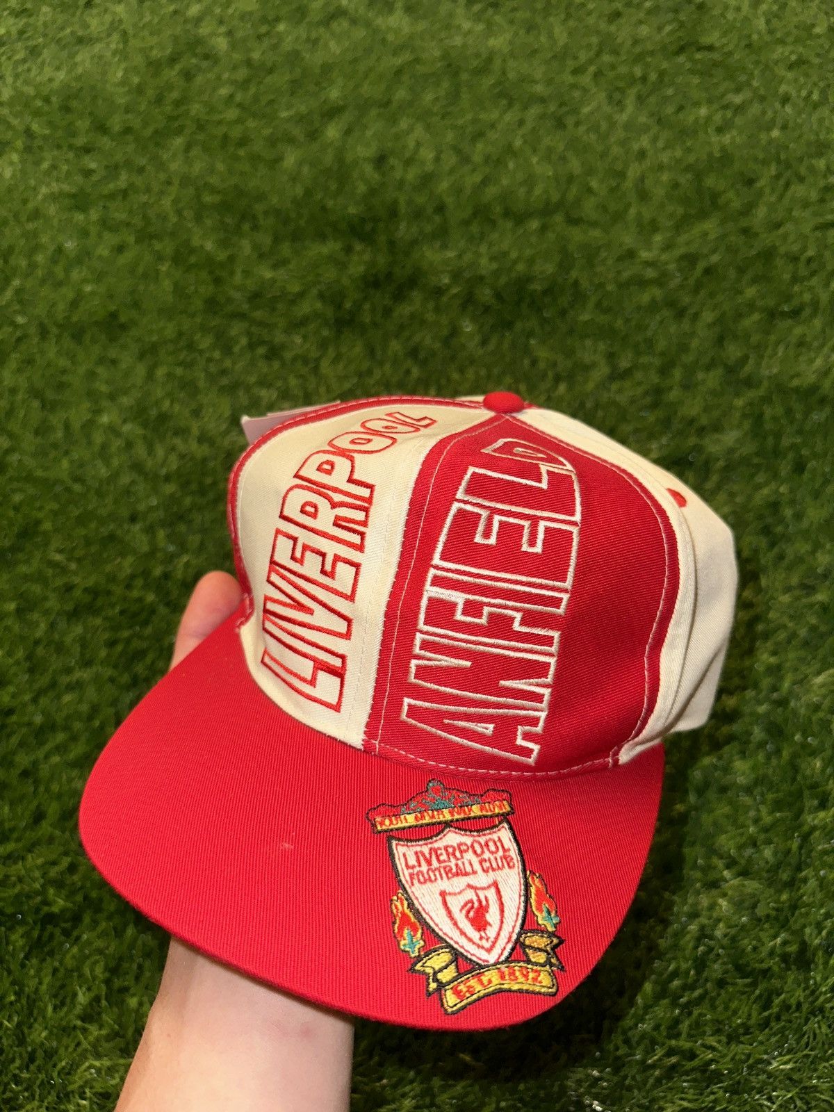 Vintage Vintage liverpool fc snapback adjustable hat Size ONE SIZE - 2 Thumbnail