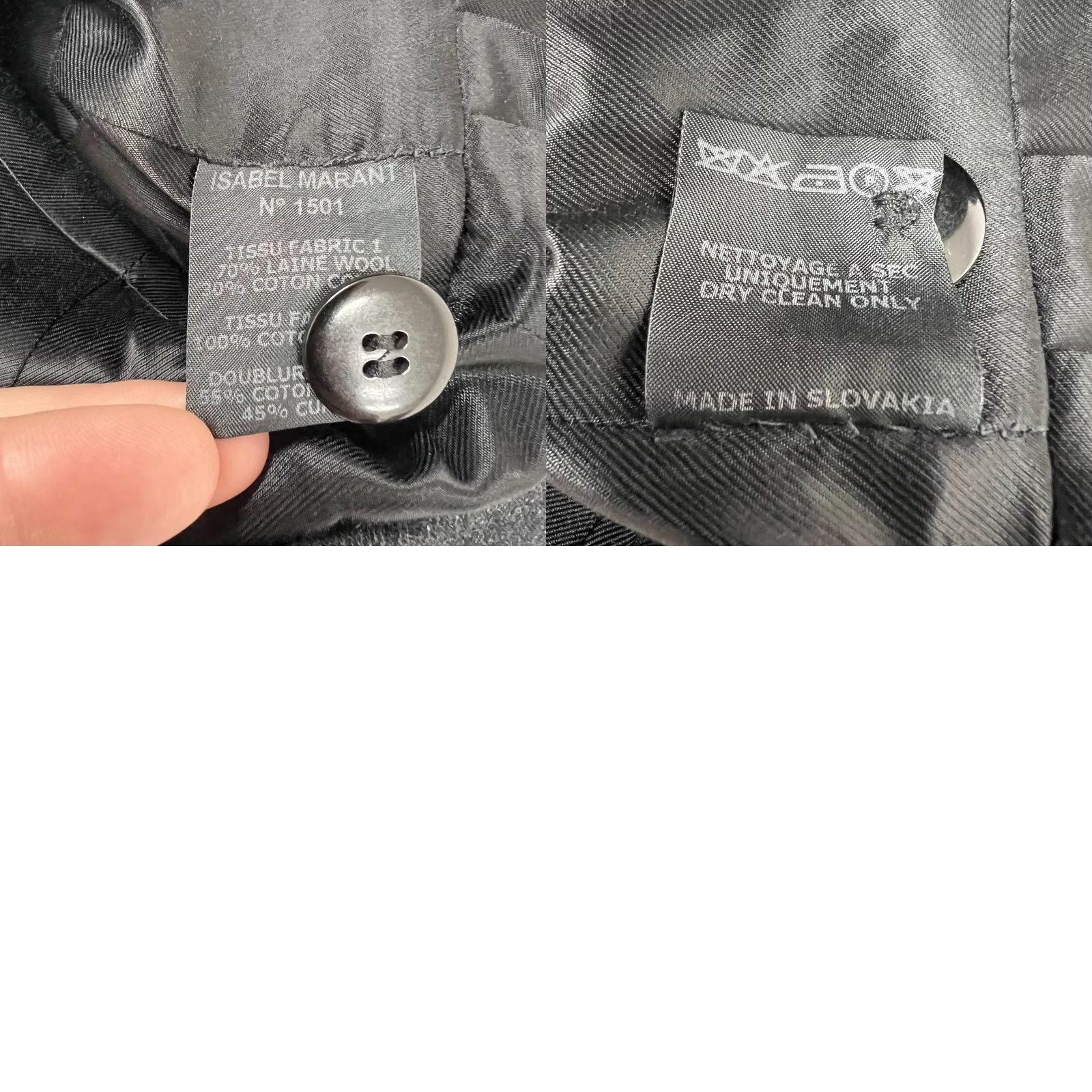 Isabel Marant VINTAGE Isabel Marant Zoya Coat Wool Jacket Women's S Gray Wool Jacket Isabel Marant Zoya 90s Womens Size S / US 4 / IT 40 - 8 Thumbnail