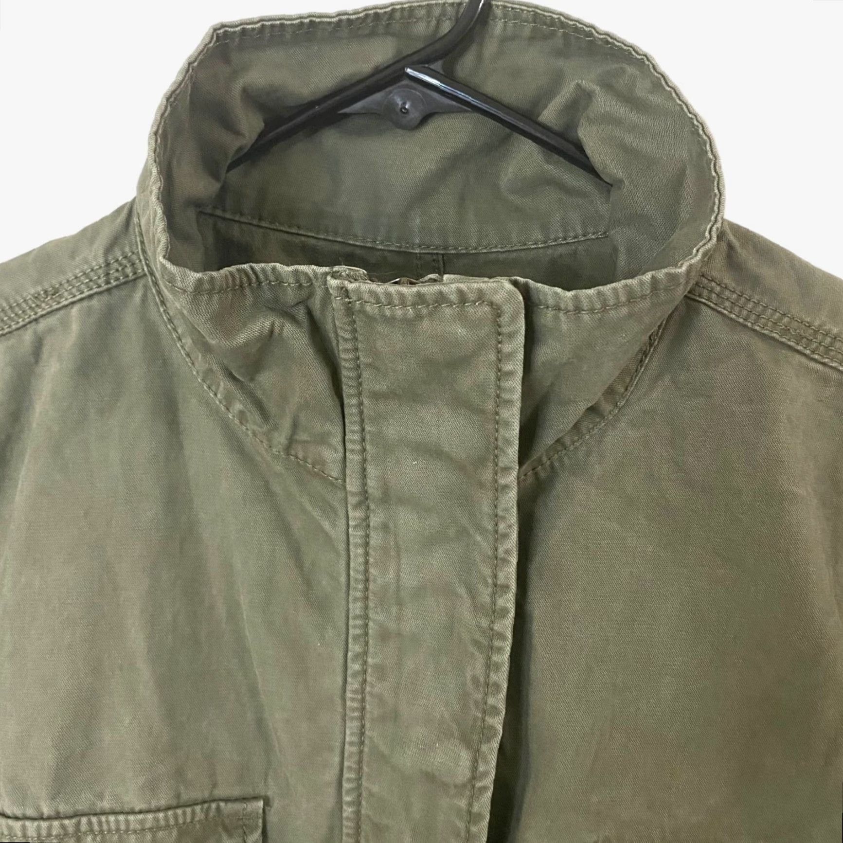Madewell Madewell Women's Jacket Small Army Green Utility Full-Zip Long-Sleeve Cotton Military Style Size S / US 4 / IT 40 - 5 Thumbnail