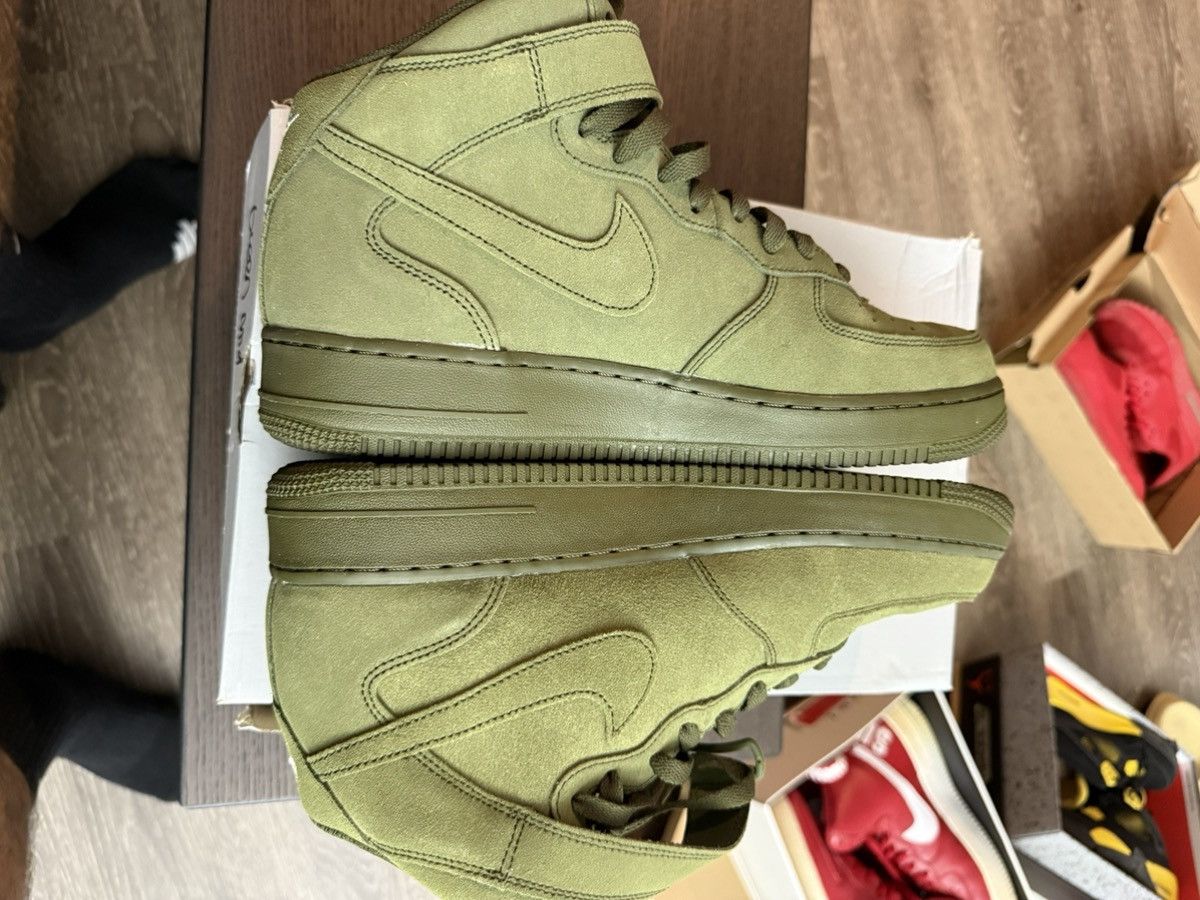 Nike 2017 Nike Air Force One mid Legion green Size US 10.5 / EU 43-44 - 3 Thumbnail
