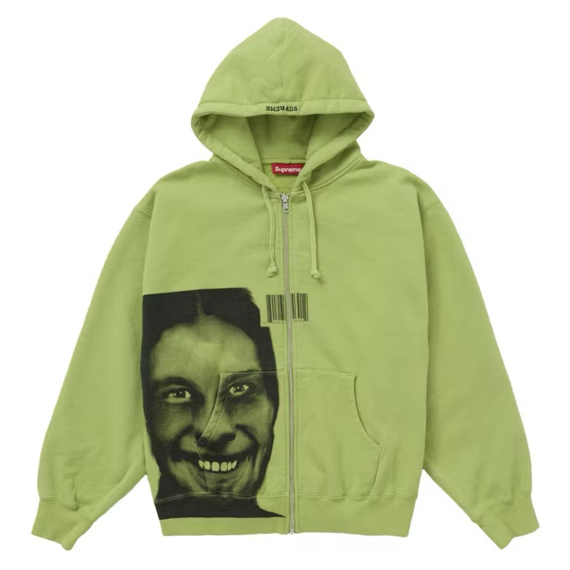 Supreme APHEX TWIN ZIP UP HOODIE - LIME Size US M / EU 48-50 / 2 - 1 Thumbnail