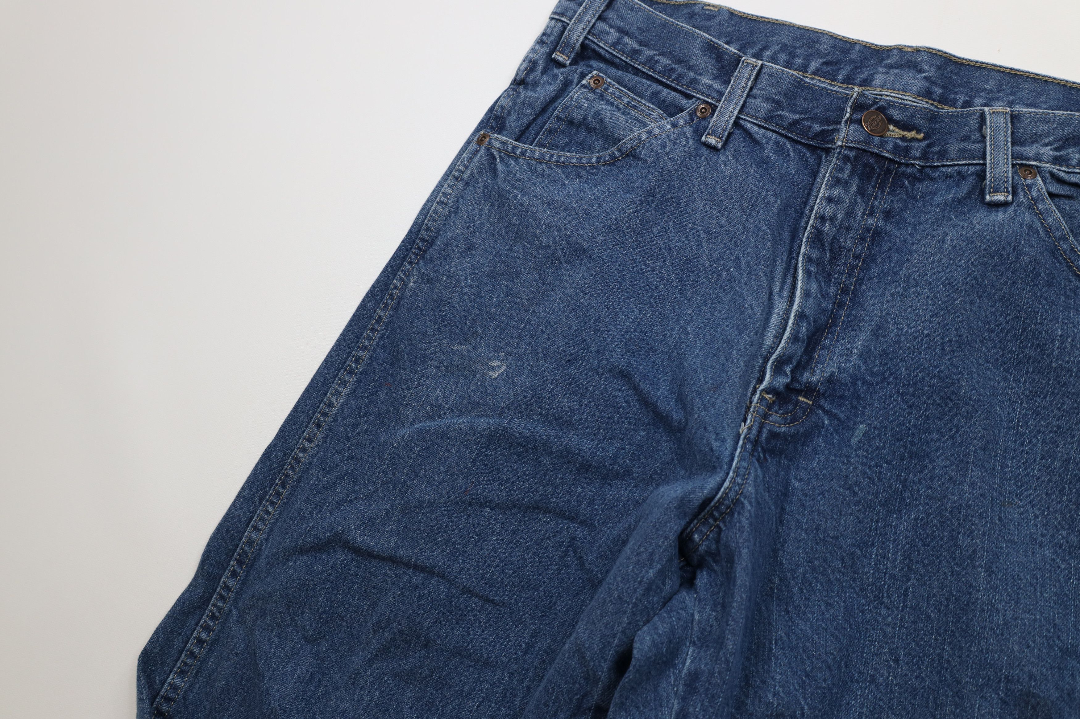 Dickies Vintage Y2K Dickies Wide Leg Dungaree Denim Jeans Blue Size US 34 / EU 50 - 8 Thumbnail