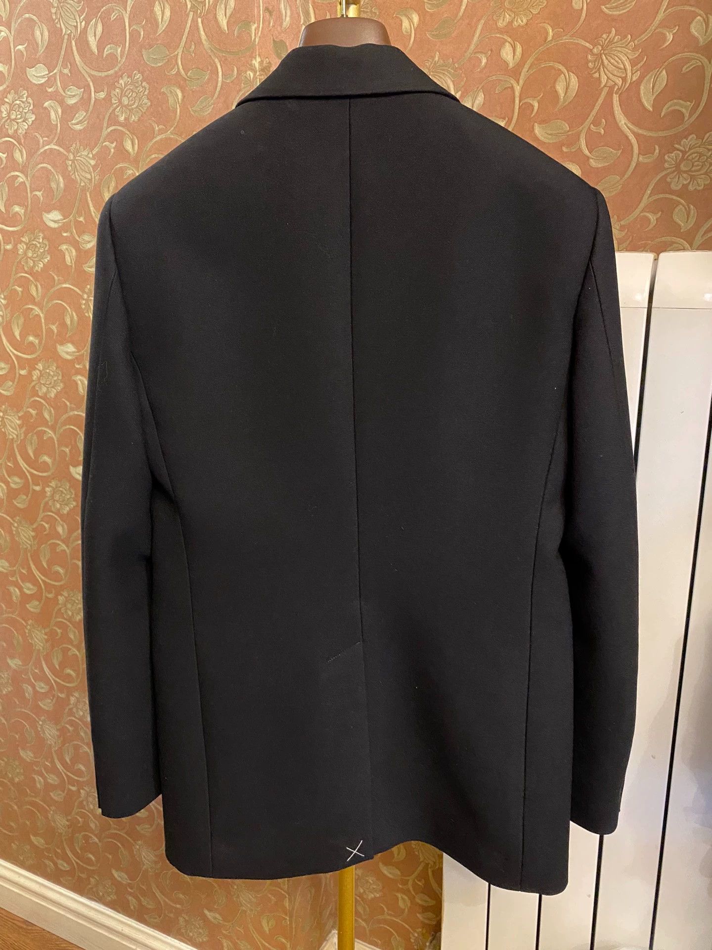 Burberry Burberry Black Heavyweight Wool Blazer 48 Size 48R - 4 Thumbnail