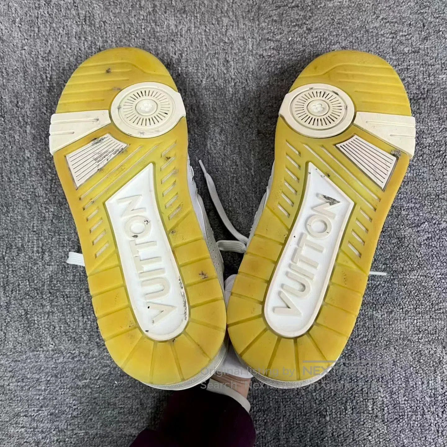 Louis Vuitton louis vuitton white low-top fashion sneakers. Size US 9.5 / EU 42-43 - 5 Thumbnail