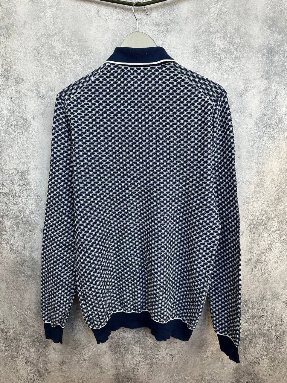 Reiss Reiss Bruges Textured Honeycomb Polo Sweater Jumper Size US L / EU 52-54 / 3 - 2 Thumbnail
