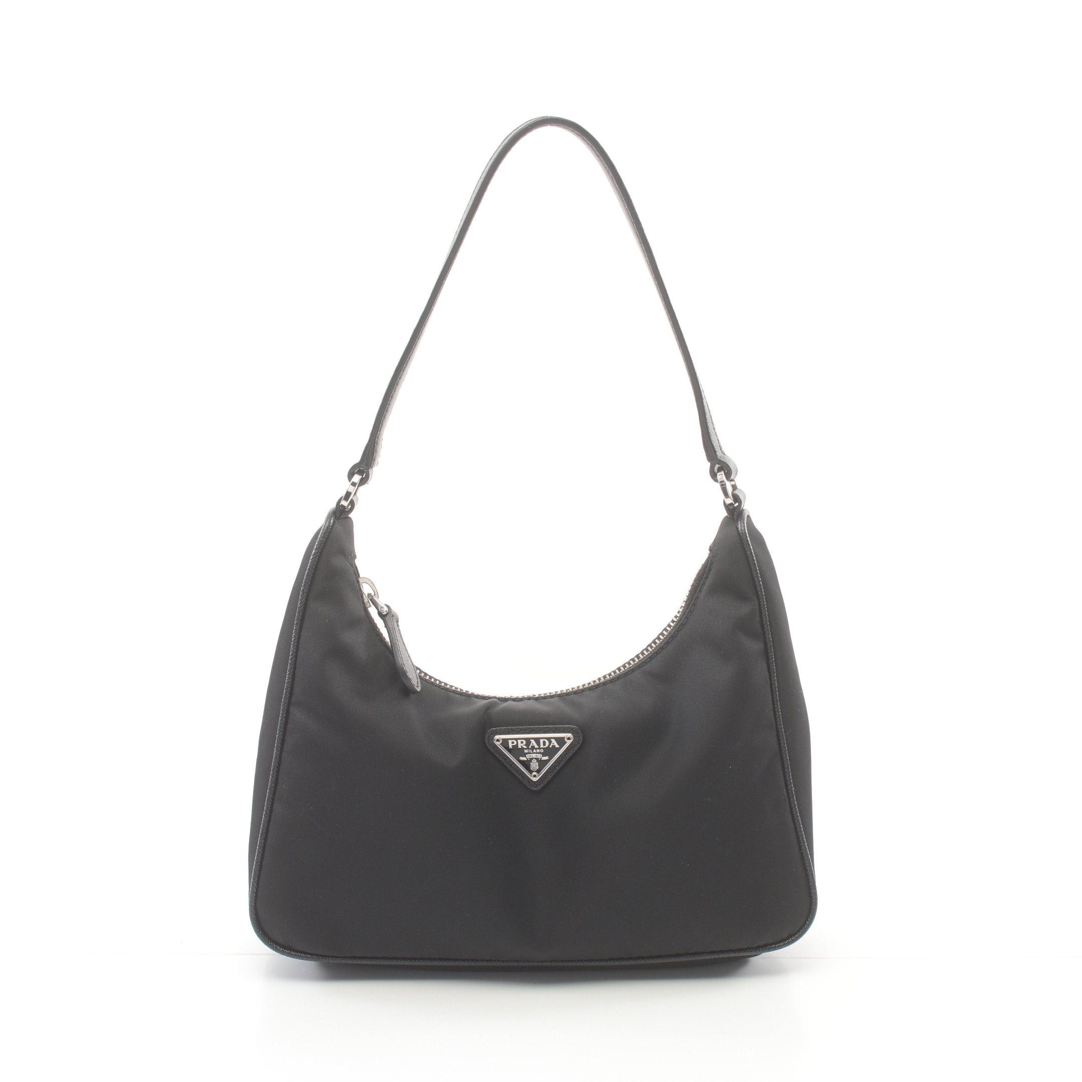 Prada Prada Re-Edition 2005 Handbag Nylon Saffiano Leather Black Size ONE SIZE - 1 Thumbnail