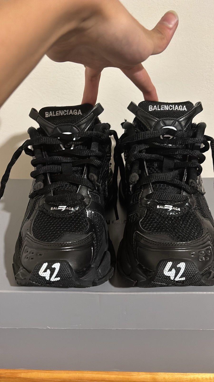 Balenciaga Balenciaga Runner Black Size US 9 / EU 42 - 3 Thumbnail