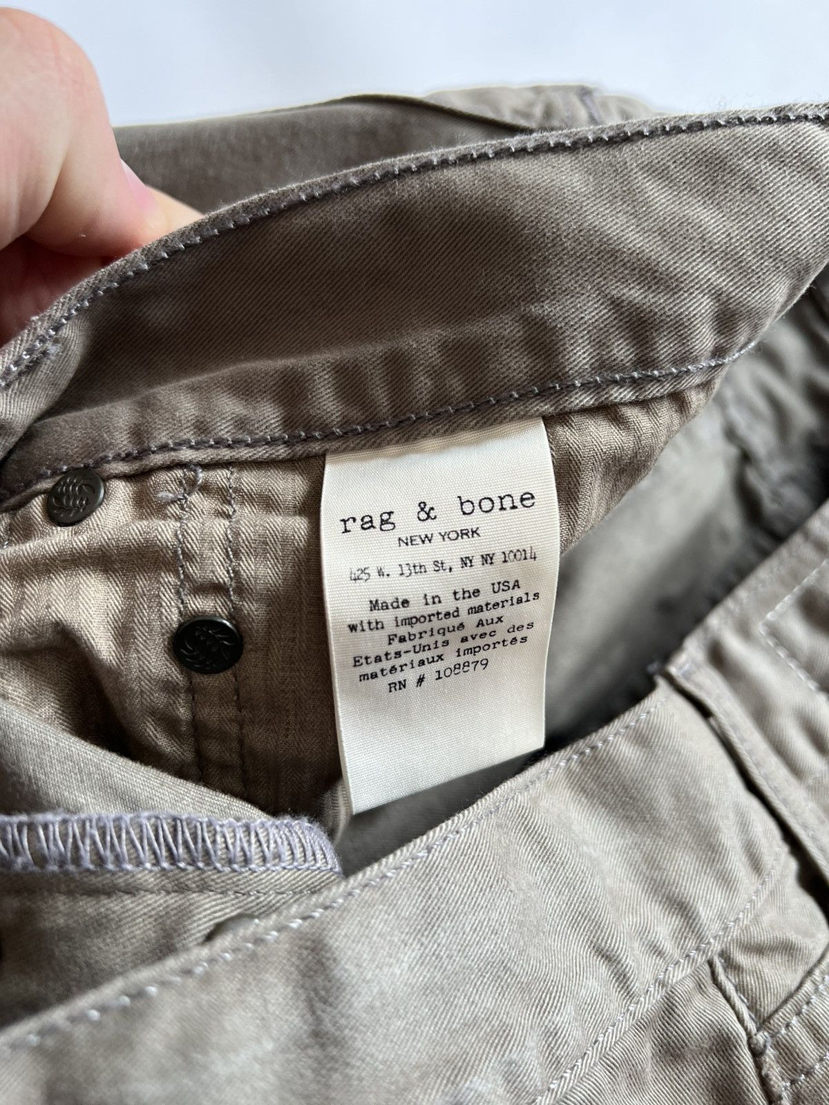 Rag & Bone Rag and Bone Beige Chino Pants Slim Fit 2 Size US 31 - 5 Thumbnail