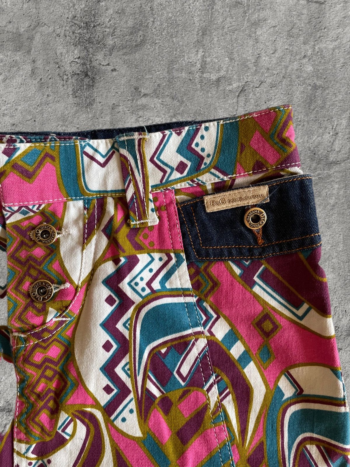 Dolce & Gabbana Vintage D&G Dolce & Gabbana Cowboy Hat Print Skirt Size 27" / US 4 / IT 40 - 3 Thumbnail