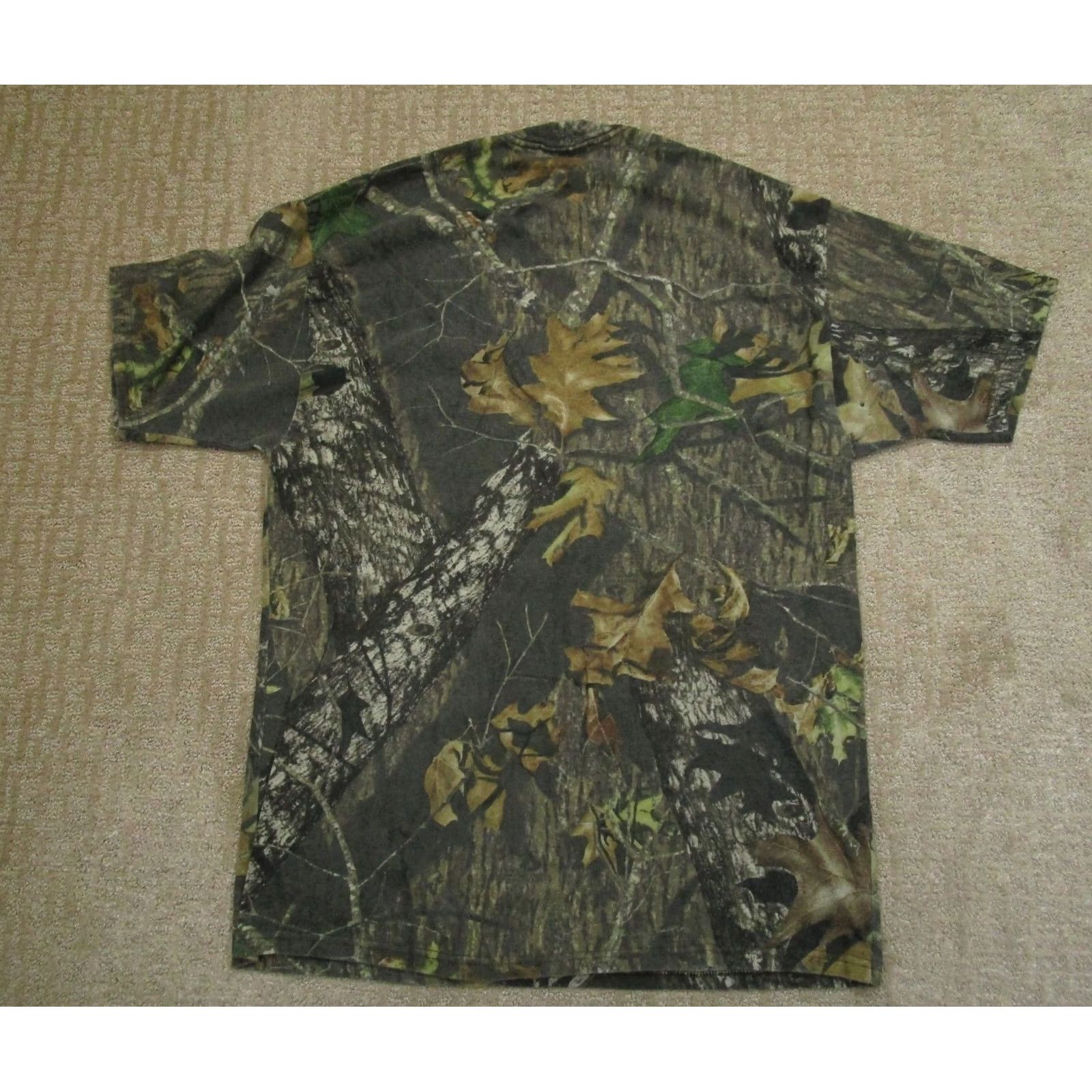 Jerzees VINTAGE Jerzees Shirt Men XL Green Camouflage Mossy Oak Break Up 90s Hunting T-Shirt Mens Size US XL / EU 56 / 4 - 3 Thumbnail