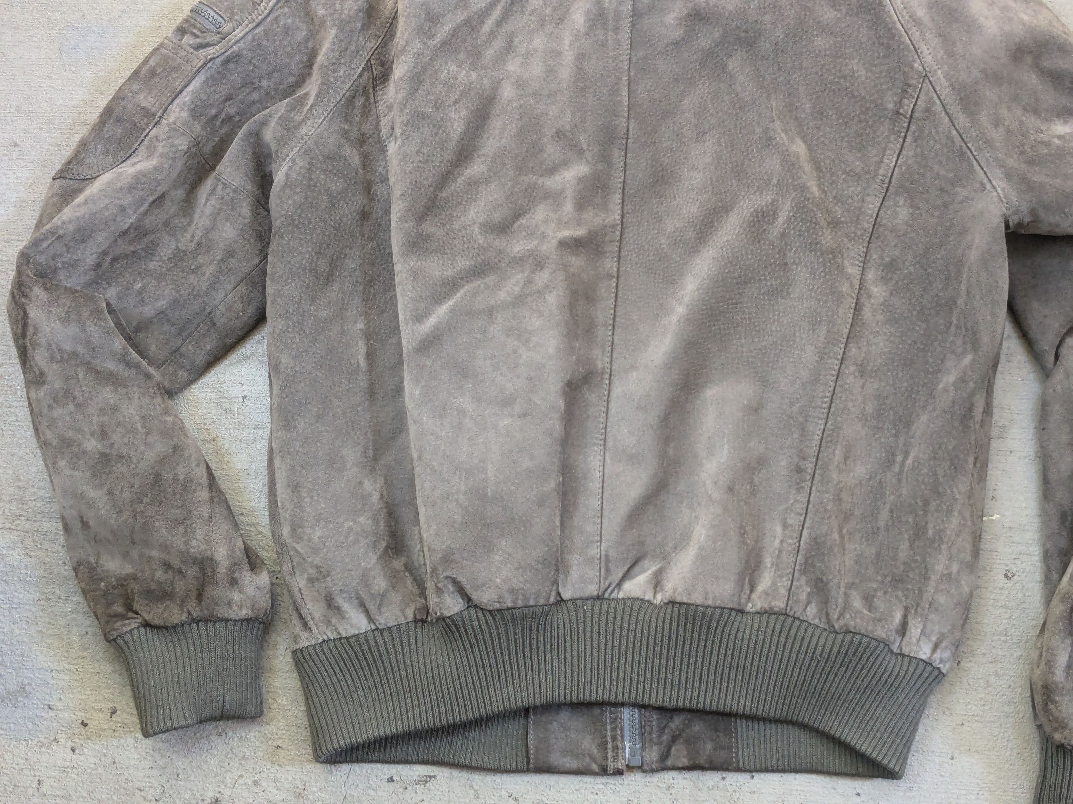 Saks Fifth Avenue Vintage Sak's Fifth Avenue Suede Jacket Gray 42 Large Bomber Size US L / EU 52-54 / 3 - 10 Thumbnail