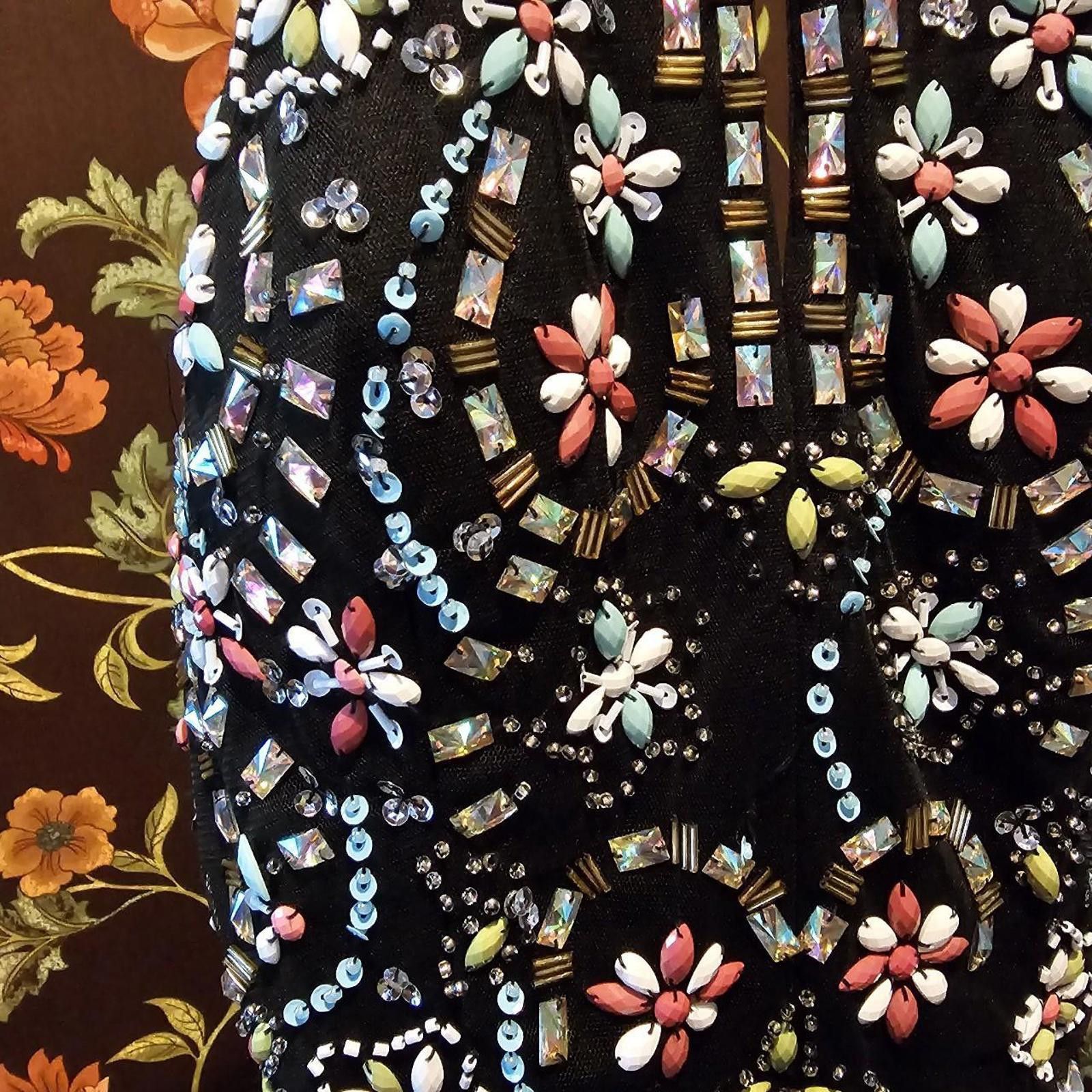 Designer Blondie Nites Women's Formal Dress with Bead Work Size M / US 6-8 / IT 42-44 - 4 Thumbnail