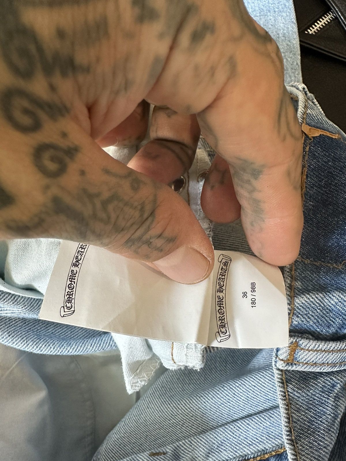 Chrome Hearts × Levi's Chrome Hearts 1 of 1 CAMO STAR SILVER PATCH JEANS 36 38 Size US 36 / EU 52 - 15 Thumbnail