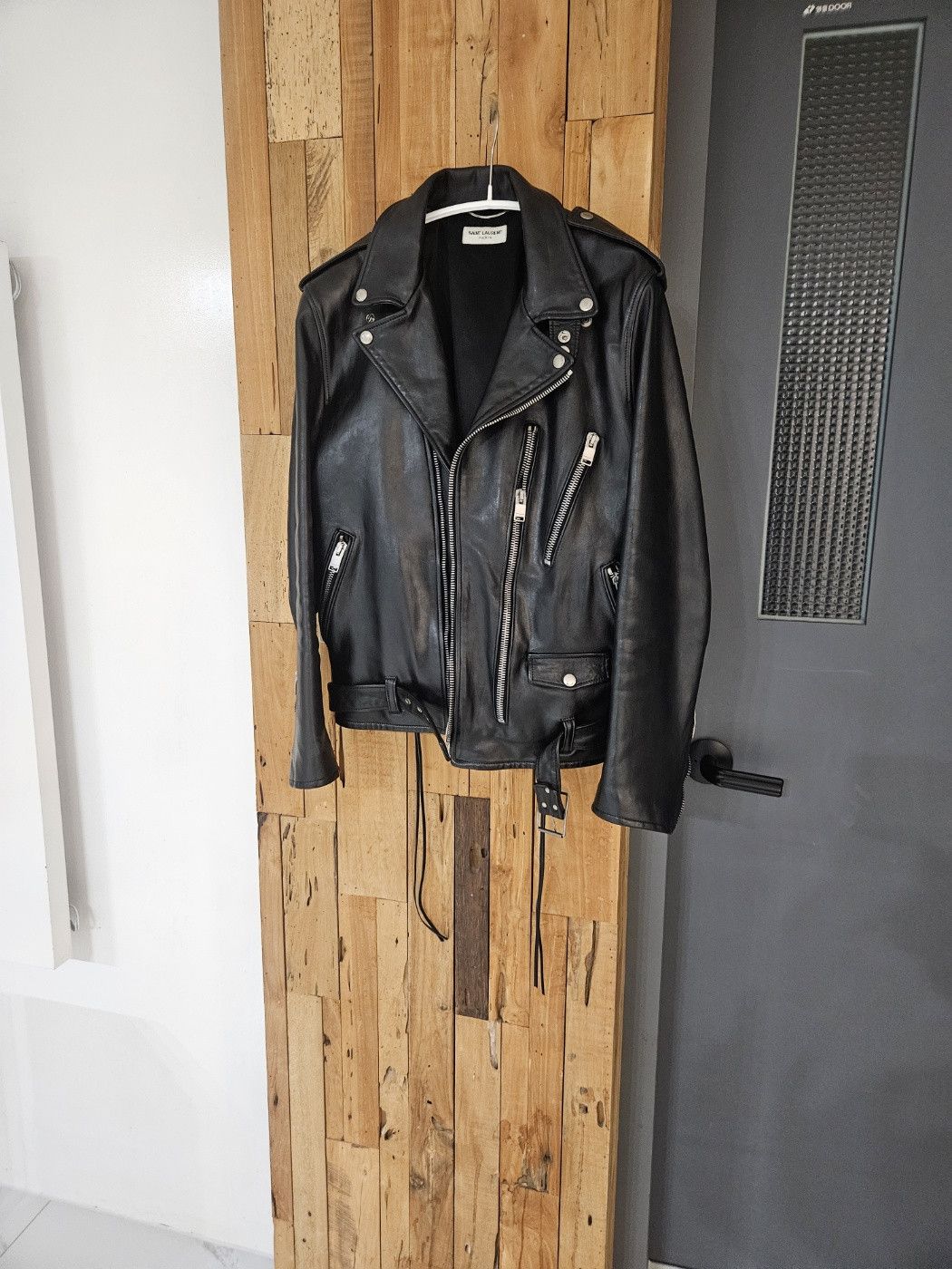 Saint Laurent Paris Saint Laurent 13F/W L17 Oil Calf Leather Jacket Size US XL / EU 56 / 4 - 6 Thumbnail