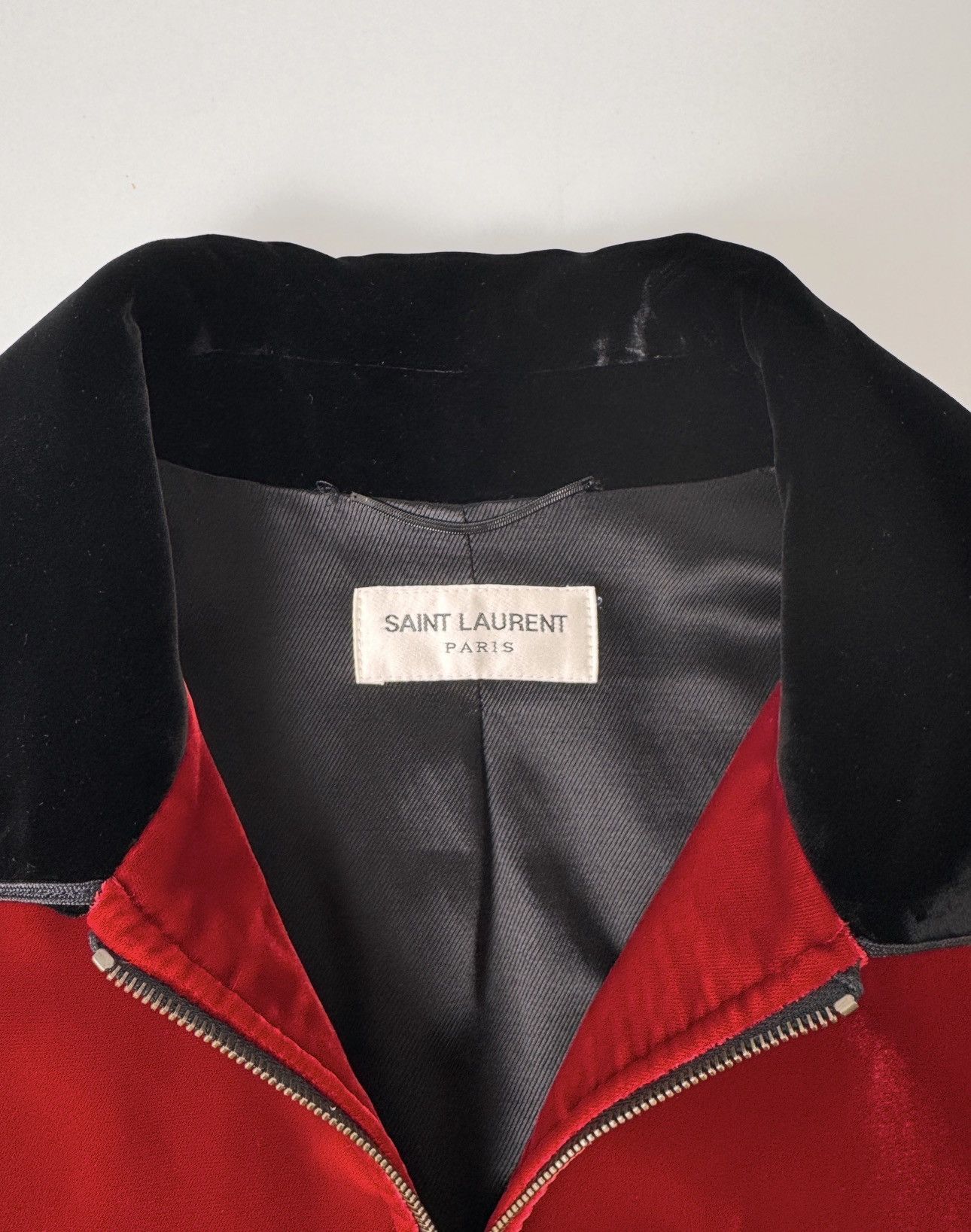 Saint Laurent Paris SAINT LAURENT By HEDI SLIMANE F/W 2016 Runway Velvet Jacket Size US S / EU 44-46 / 1 - 11 Thumbnail