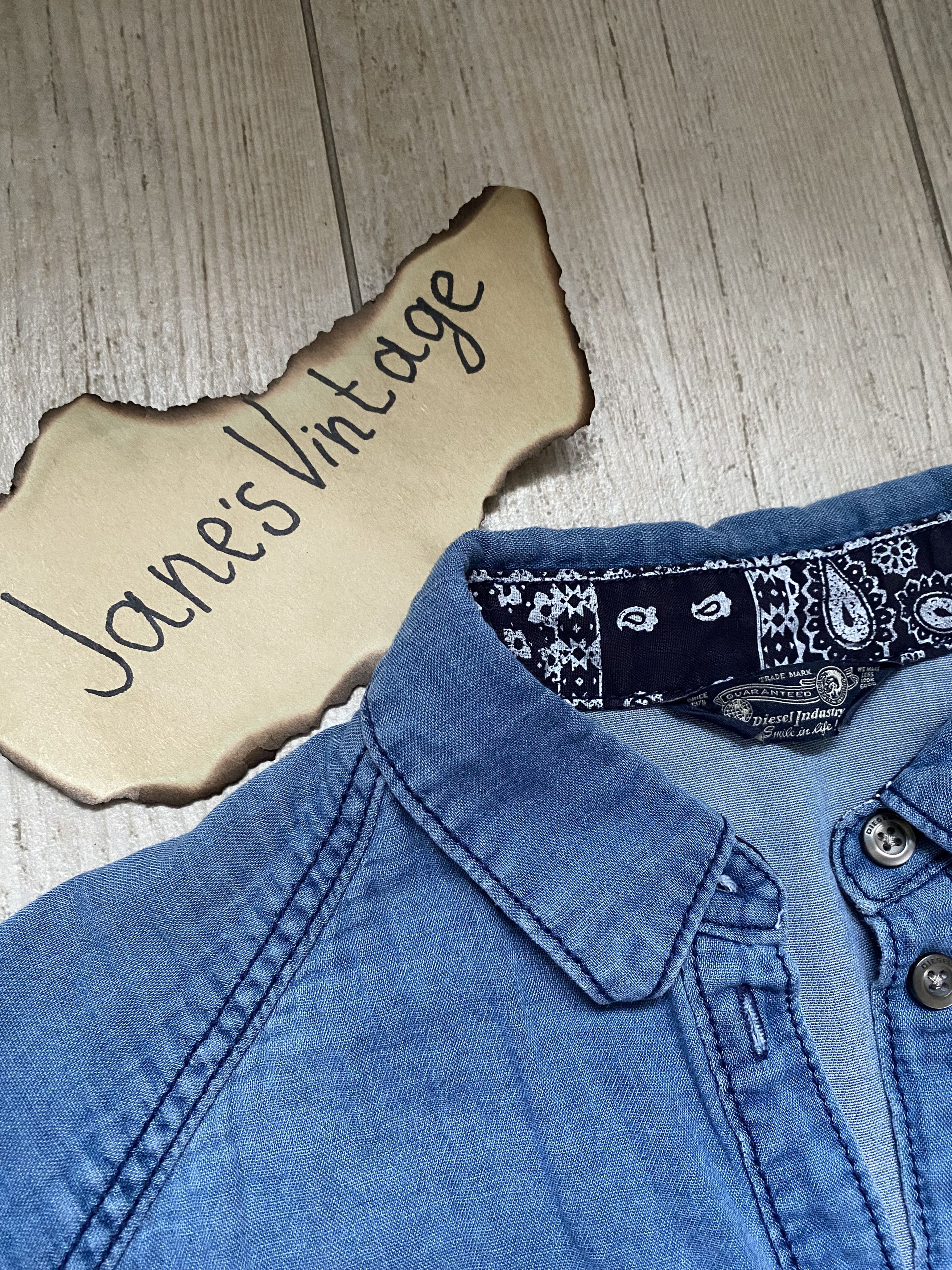 Diesel DIESEL Vintage Denim-Look Summer Dress Size XS / US 0-2 / IT 36-38 - 4 Thumbnail