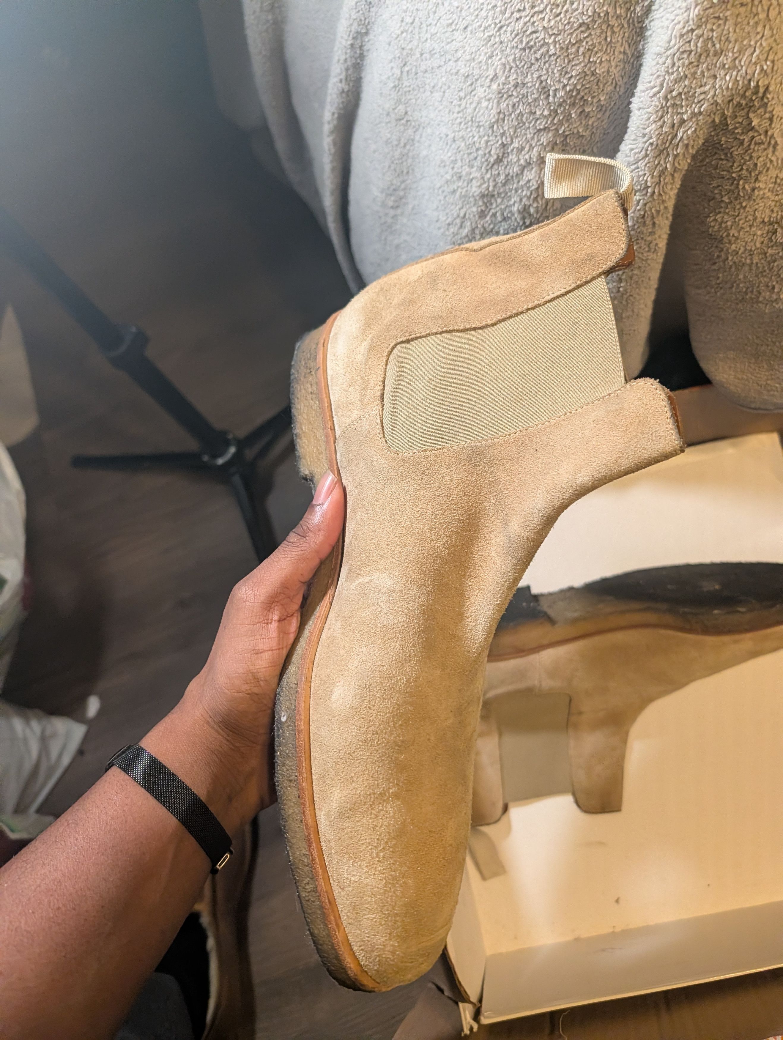 Common Projects Common Projects Chelsea Boots | Sand Suede | Well-Maintained Size US 13 / EU 46 - 8 Thumbnail