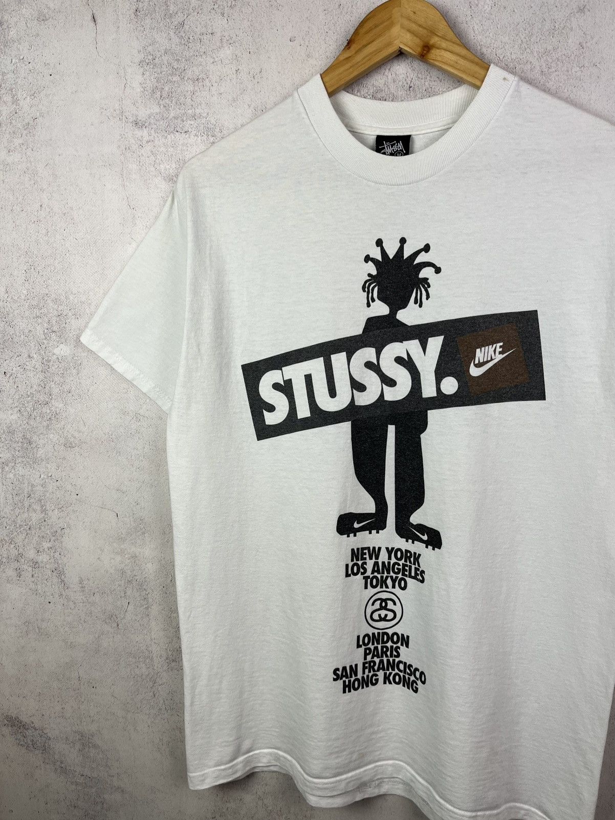 Nike × Stussy Vintage Stussy International Nike Double Sided T-Shirt Retro Size US M / EU 48-50 / 2 - 2 Thumbnail
