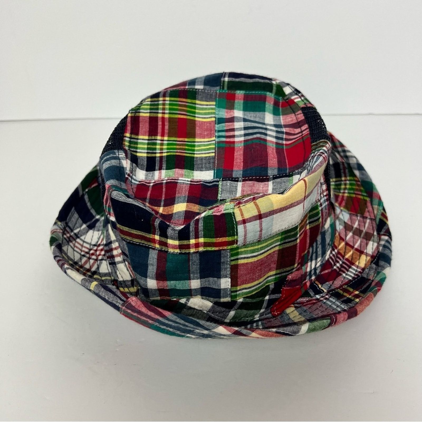 Other Broner Navy Plaid Summer Packable Sun Hat Kids Size Medium Size 26 - 8 Thumbnail
