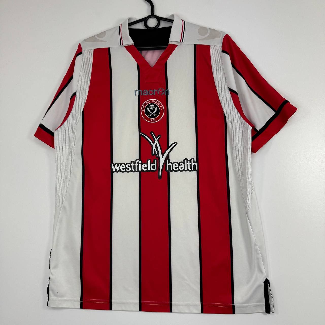 Macron Macron Sheffield United FC Home Jersey Football Shirt Size M Size US L / EU 52-54 / 3 - 1 Thumbnail