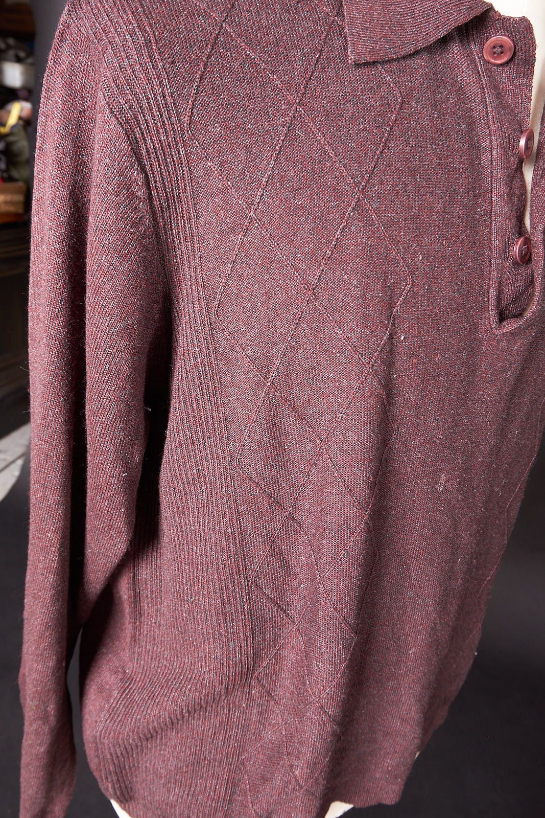 Perry Ellis Y2K Perry Ellis Polo Sweater Redish Brown Pull Over Size US L / EU 52-54 / 3 - 7 Thumbnail