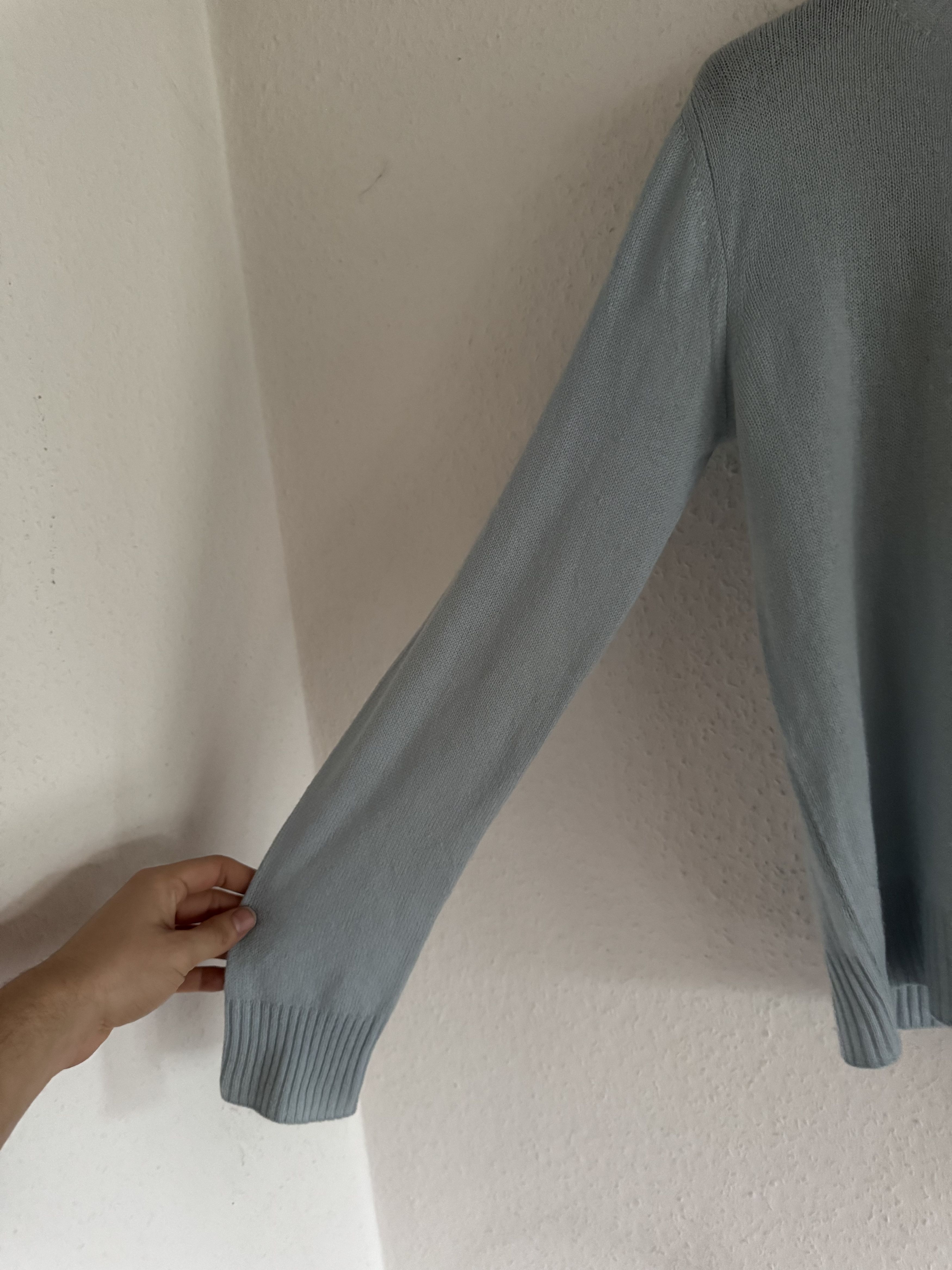 Prada Light Blue Knit Sweater Size US M / EU 48-50 / 2 - 4 Thumbnail
