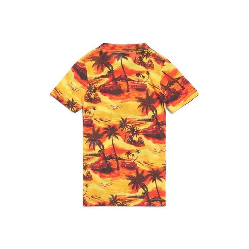 Balenciaga o1mt1gz0725 Hawaiian Car T-Shirt Fitted in Multicolor Size M / US 6-8 / IT 42-44 - 4 Thumbnail