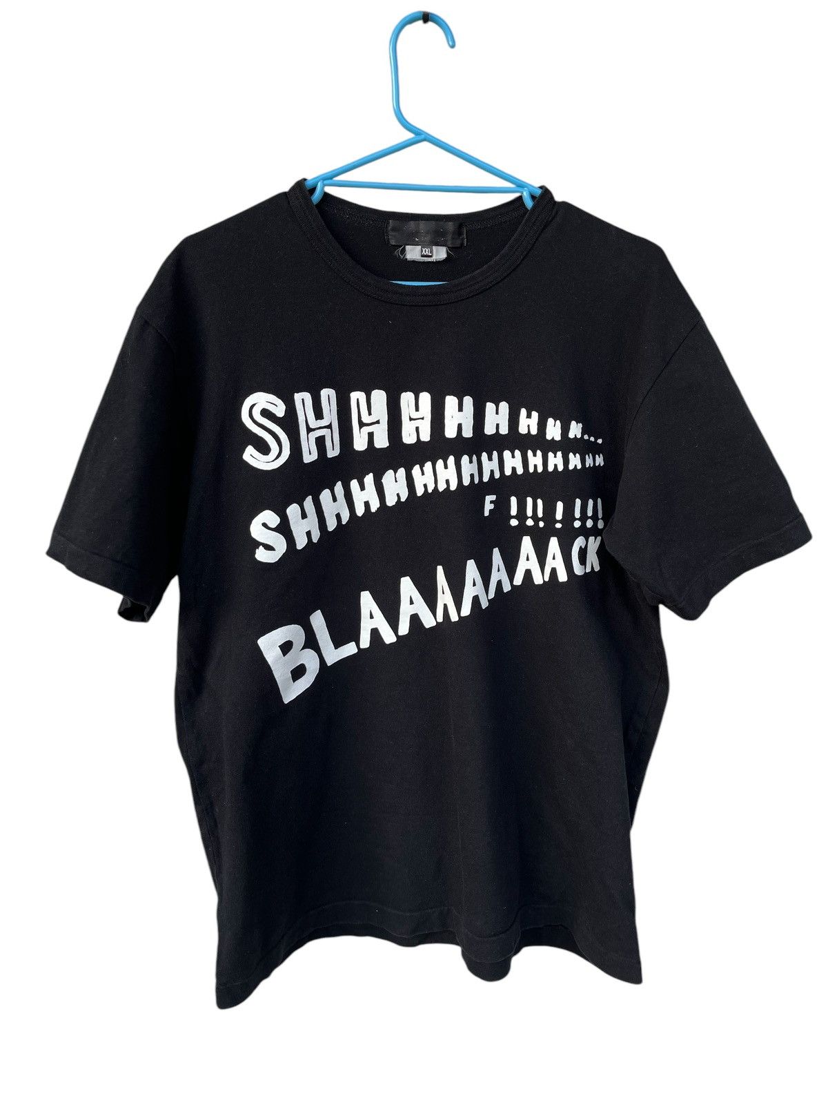 CDG by Comme des Garcons × Comme des Garcons × Comme des Garcons Black Comme des Garçons Black Shhhhh Tee Size US XXL / EU 58 / 5 - 1 Thumbnail