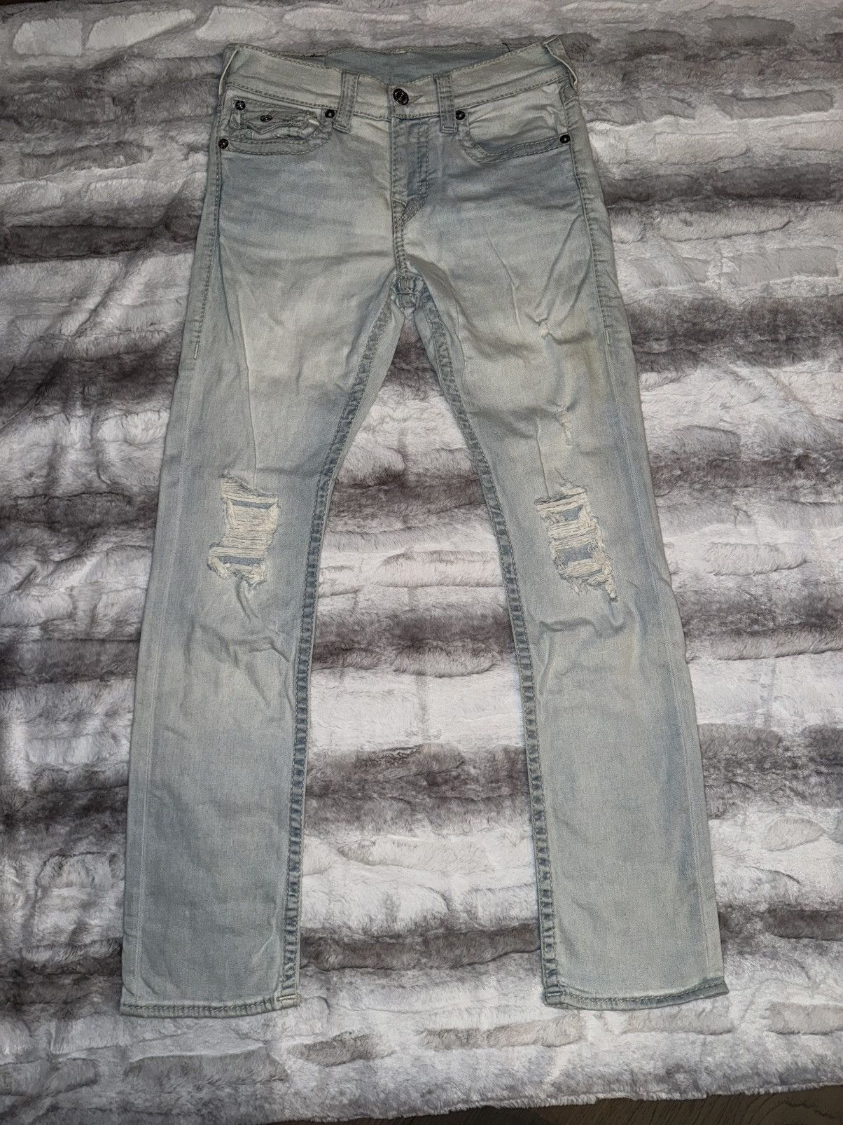 True Religion Ricky Straight Leg Jean Size US 30 / EU 46 - 1 Thumbnail