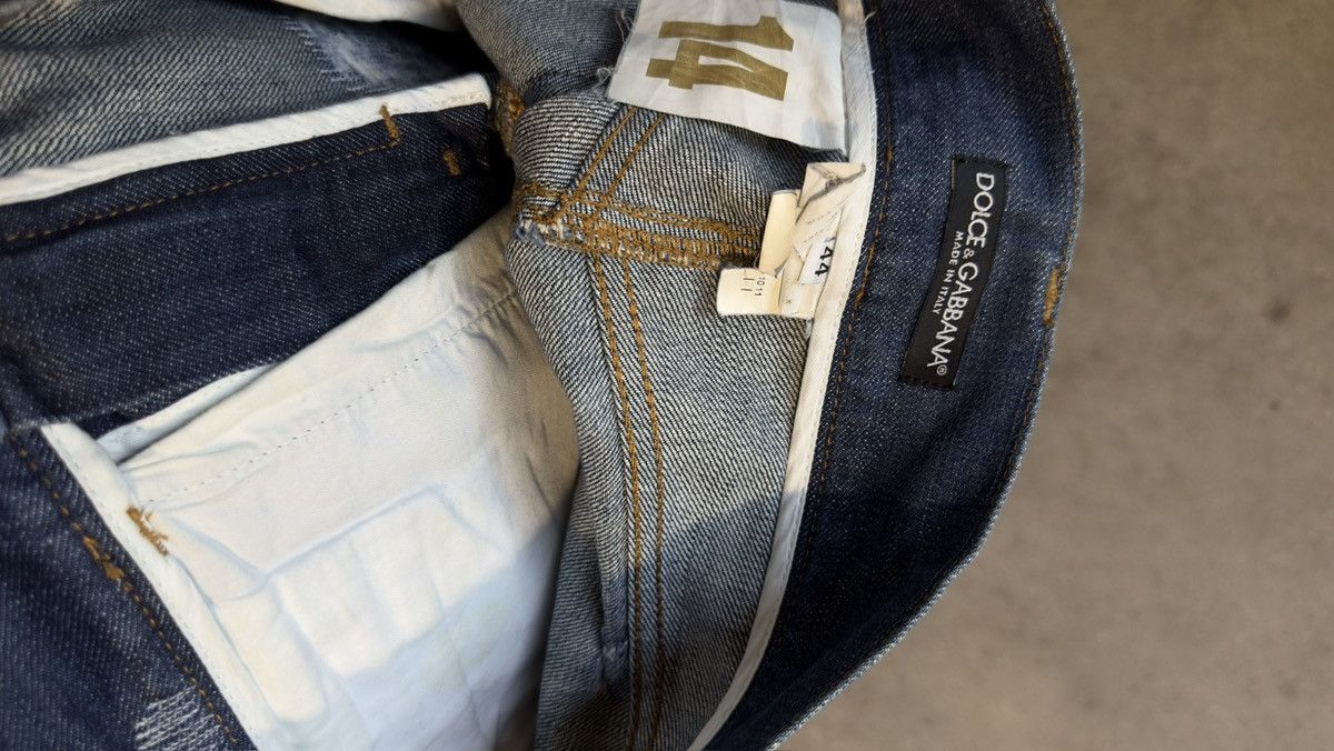 Dolce & Gabbana Dolce&Gabbana damage repair denim gold silver plaque Size US 30 / EU 46 - 9 Thumbnail