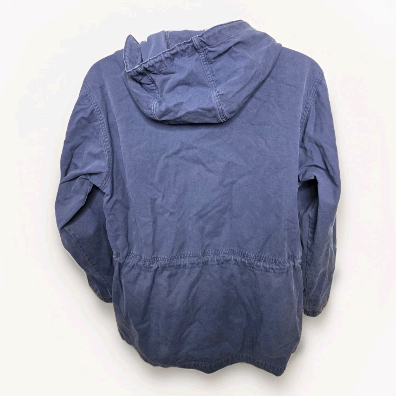 Vintage Vtg Blue Canvas Hooded Chore Jacket Field Utility Coat Mens Medium Relaxed Fit Size US M / EU 48-50 / 2 - 2 Thumbnail