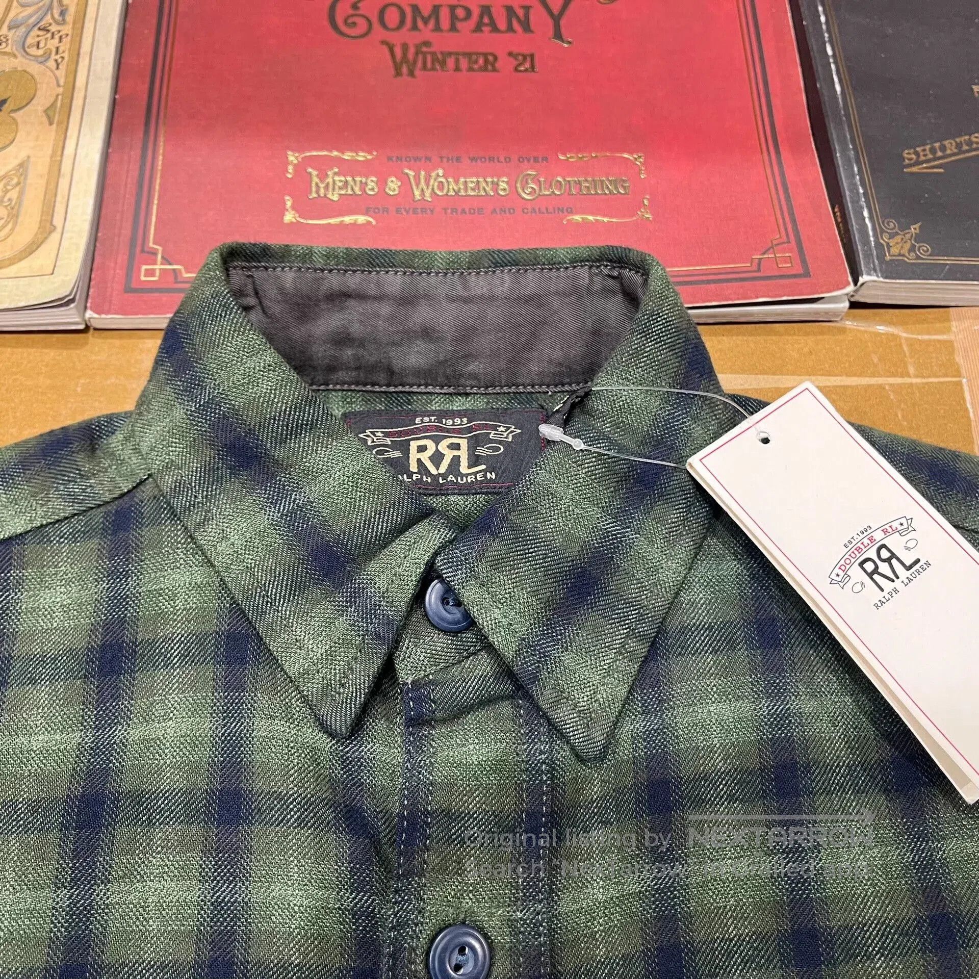 RRL Ralph Lauren RRL Green Plaid Shirt. Size US XS / EU 42 / 0 - 5 Thumbnail