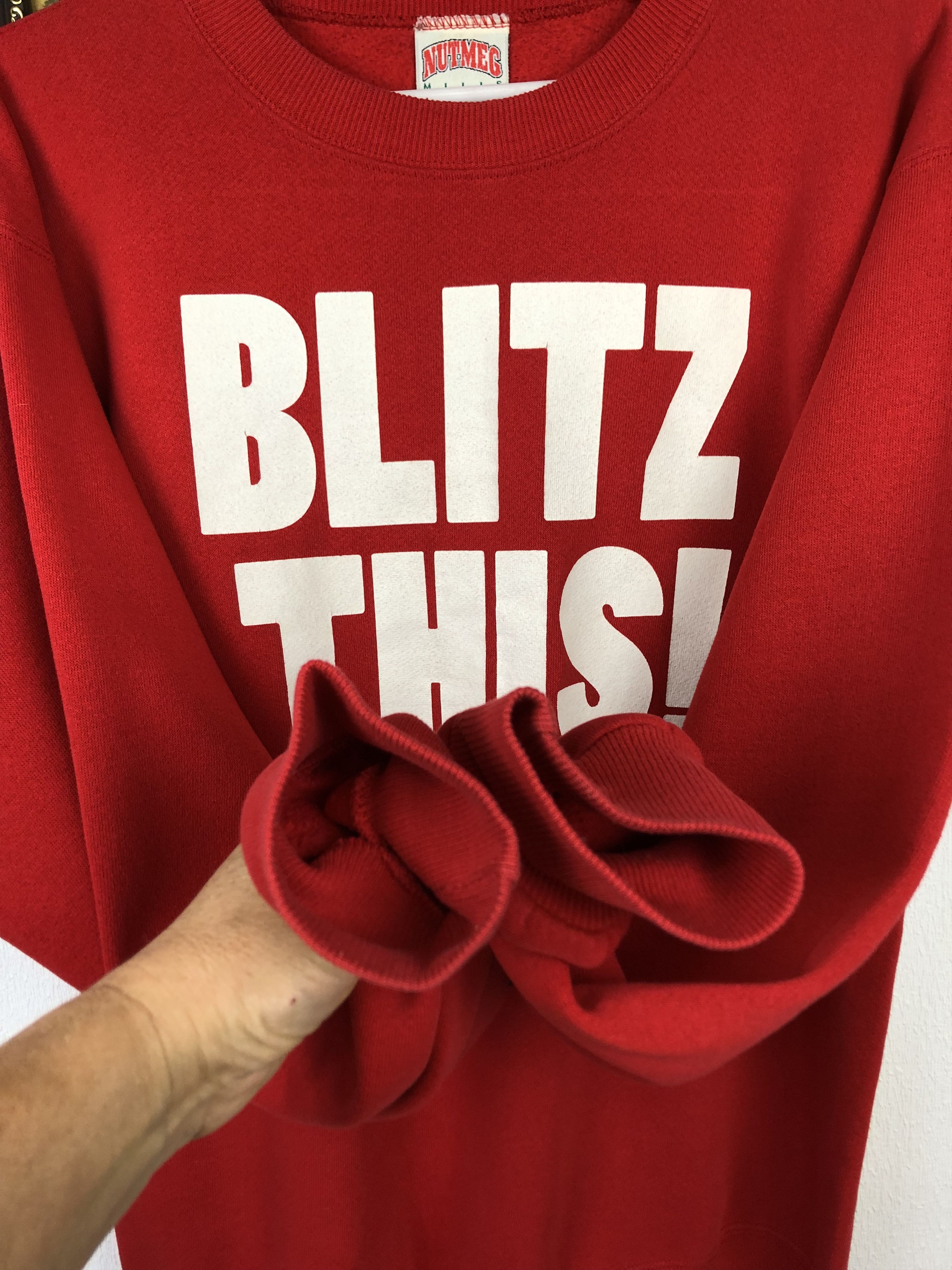 NFL Vintage San Francisco 49ers Football Sweatshirt Blitz This Size US XL / EU 56 / 4 - 4 Thumbnail
