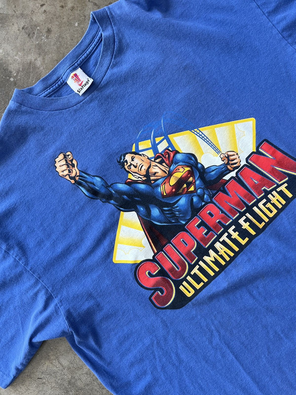 DC Comics × Vintage Vintage Superman Ultimate Flight Six Flags Single Stitch 2XL Size US XXL / EU 58 / 5 - 1 Thumbnail
