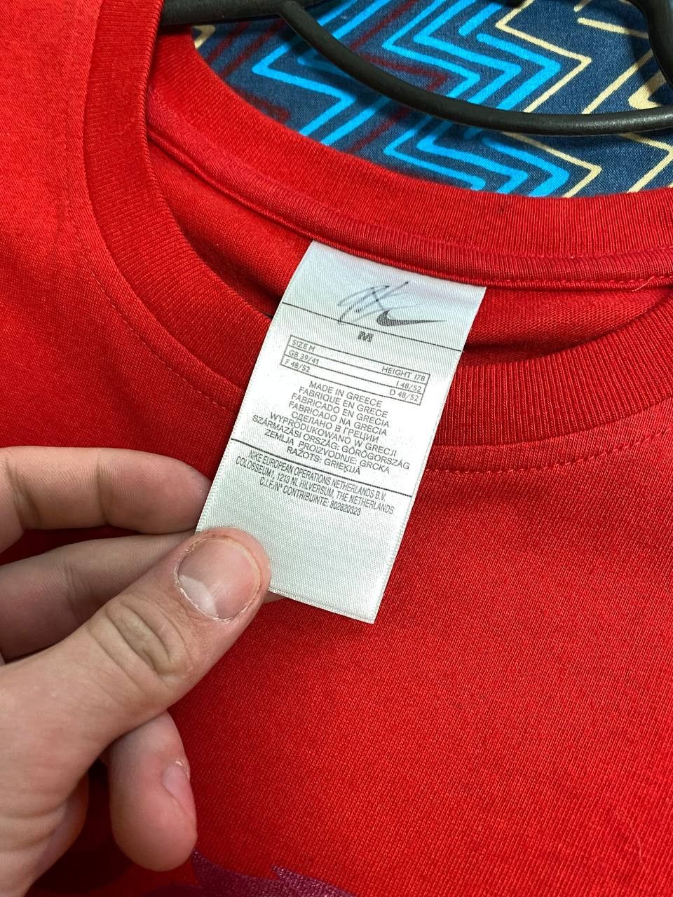 Nike × Vintage Rare Vintage T-Shirt Nike Centr Logo Small Swoosh. Size US M / EU 48-50 / 2 - 2 Thumbnail