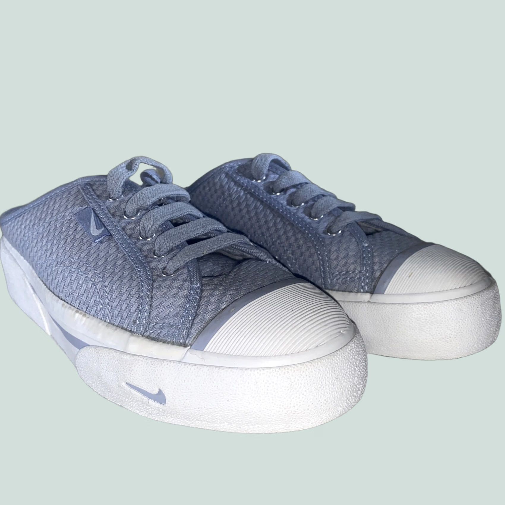 Nike Women Nike Slip-On Sneaker White Sky Blue 6.5 Womens Size 6.5 Nike Slip On Sneaker White Sky Blue 6.5 Size US 7 / IT 37 - 1 Thumbnail