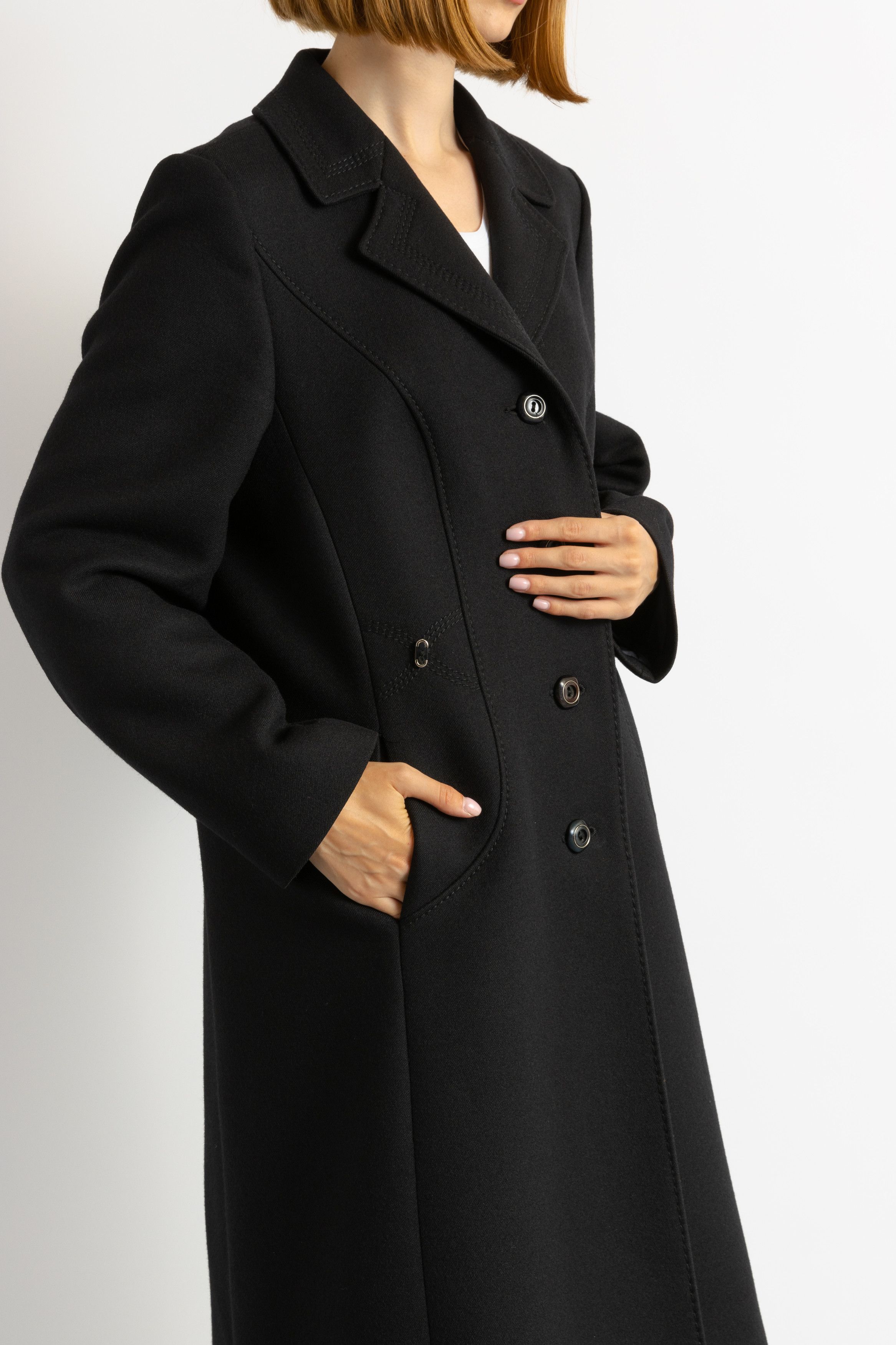 Vintage Women Vintage 80s coat long wool outerwear winter coat 5357 Size M / US 6-8 / IT 42-44 - 7 Thumbnail