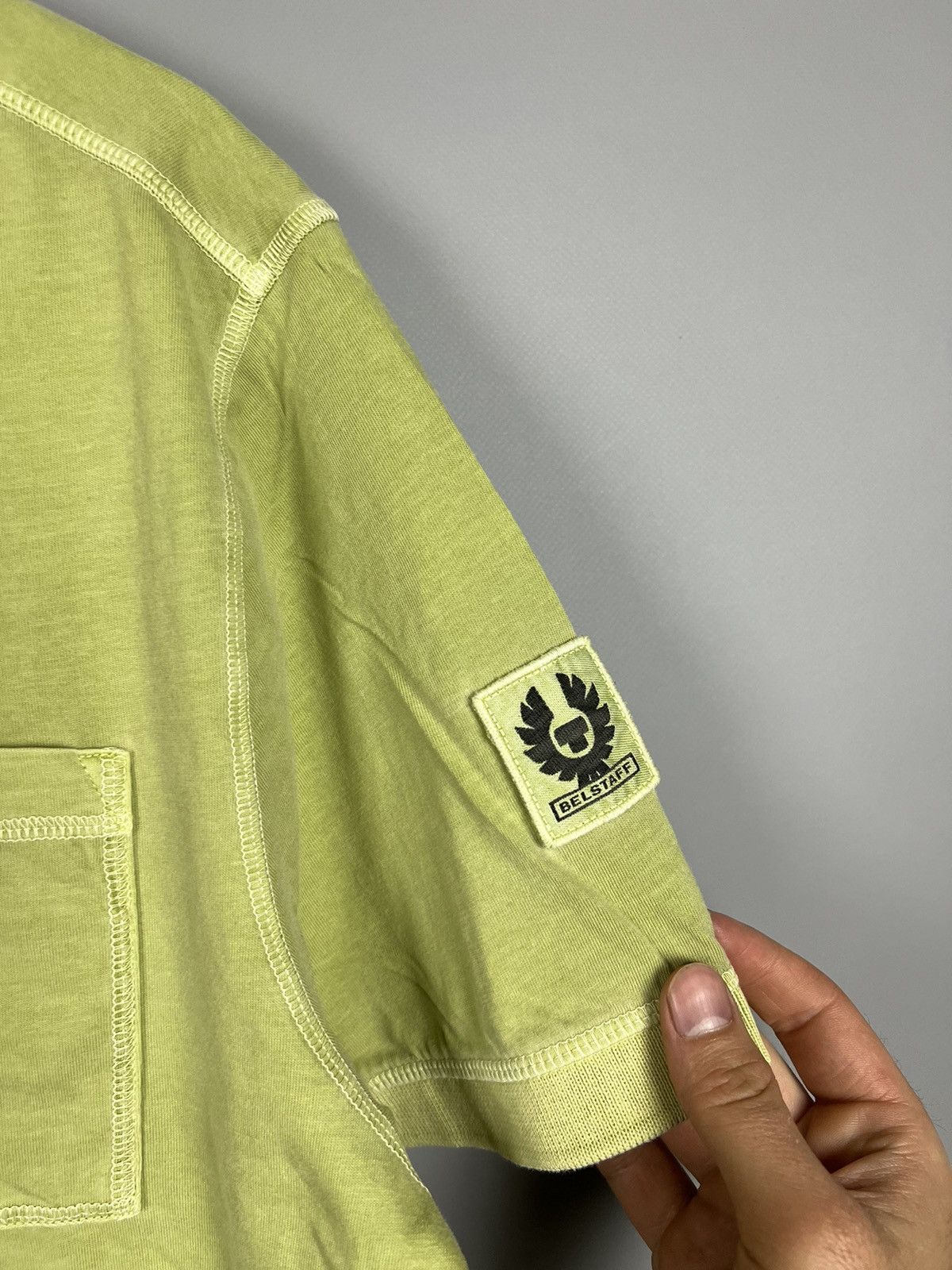 Belstaff (L) RARE Belstaff Polo shirt green Size US L / EU 52-54 / 3 - 2 Thumbnail