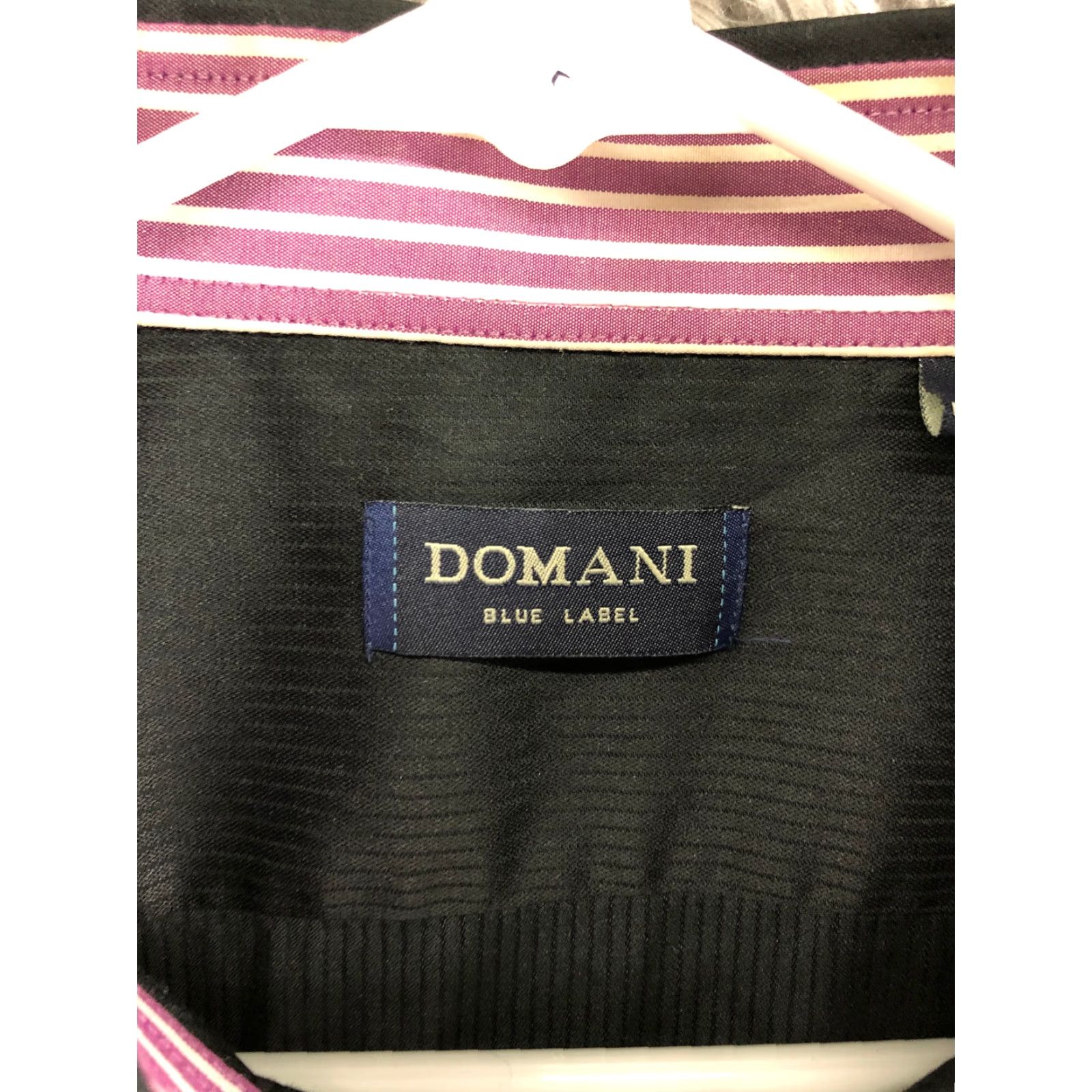 Vintage Domani Blue Label Mens XL Black Long Sleeve Button-Up Point Collar Shirt Shirt Button-Up Mens XL Black Domani Blue Label Size US XL / EU 56 / 4 - 6 Thumbnail