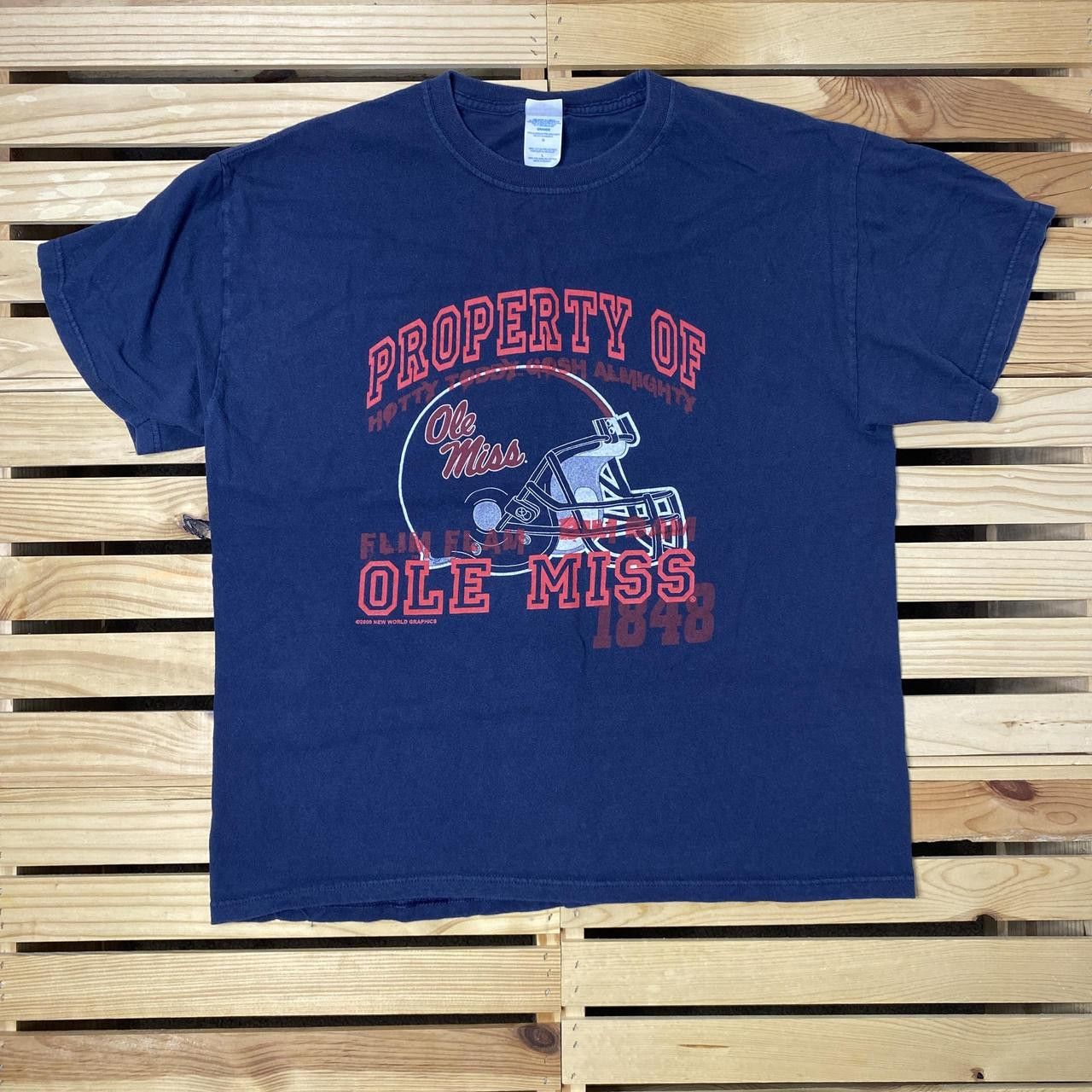 Other University of Mississippi Blue College Tee Size Large Size US L / EU 52-54 / 3 - 1 Thumbnail
