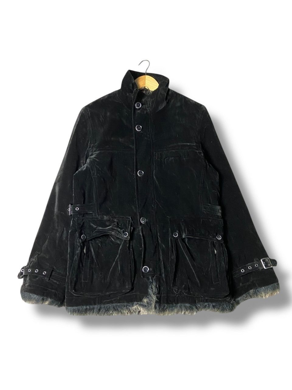 BERNINGS SHO Vintage Bernings Sho Velvet Jacket with Fur Trim (170) Size US XS / EU 42 / 0 - 1 Thumbnail
