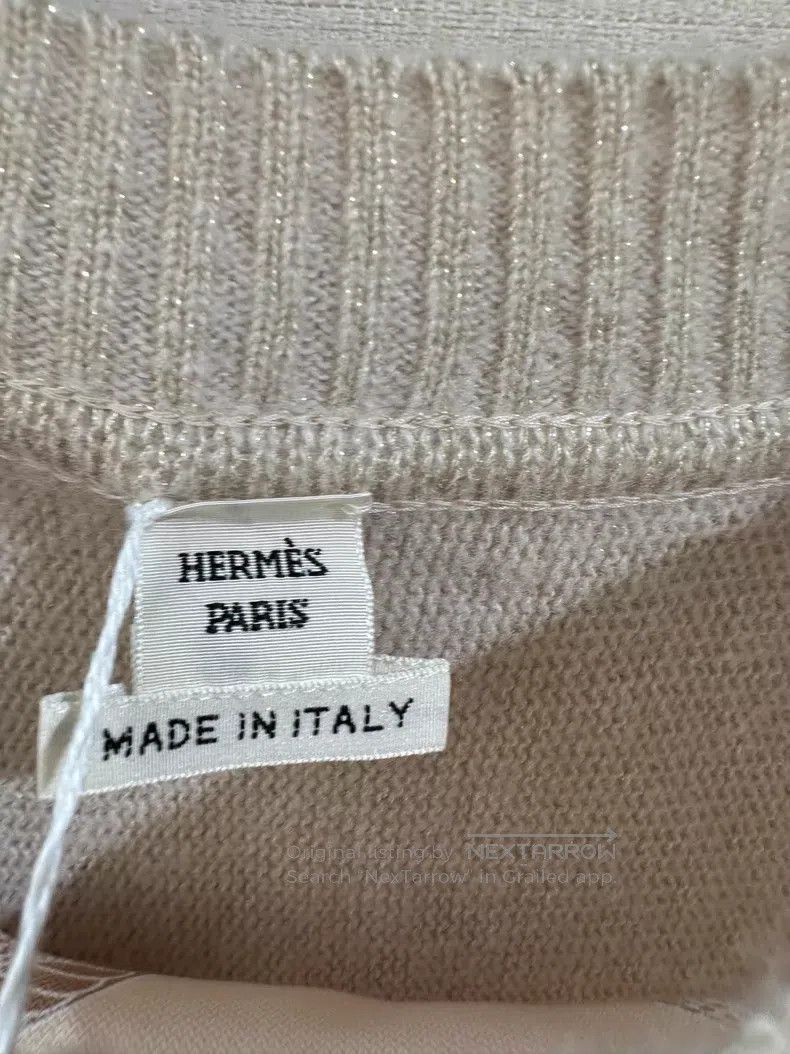 Hermes Hermes printed silk and cashmere knitted sweater Size XXS / US 00 / IT 34 - 2 Thumbnail