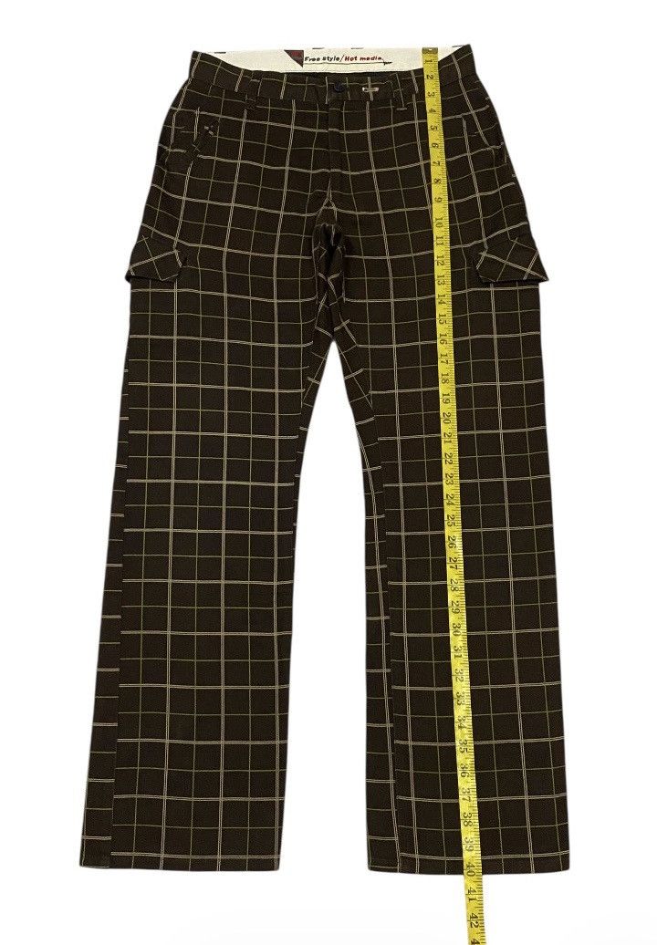 Japanese Brand PPFM Side Pocket Plaid Cargo Trousers Size 28" / US 6 / IT 42 - 13 Thumbnail