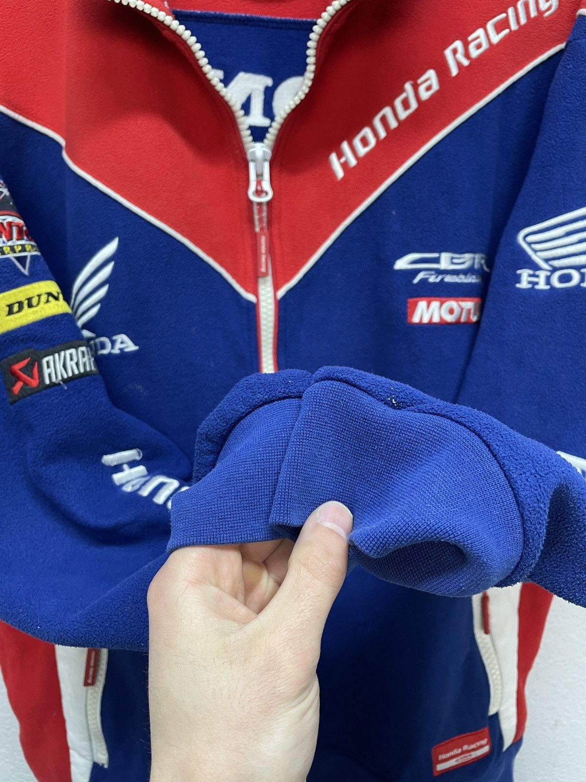 Honda Vintage Y2K Honda Official Racing Teddy Fleece Jacket Size US L / EU 52-54 / 3 - 10 Thumbnail