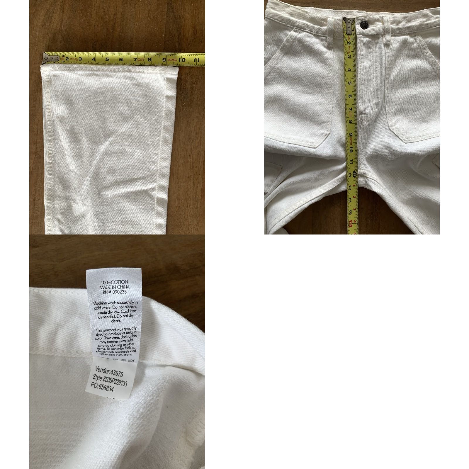 Pacsun Pacsun White High Rise Bootcut Cargo Jeans Women's 26 Regular 32 Inseam Denim 100% Cotton Jeans PacSun Brand Vintage: No Size 26" / US 2 / IT 38 - 8 Thumbnail